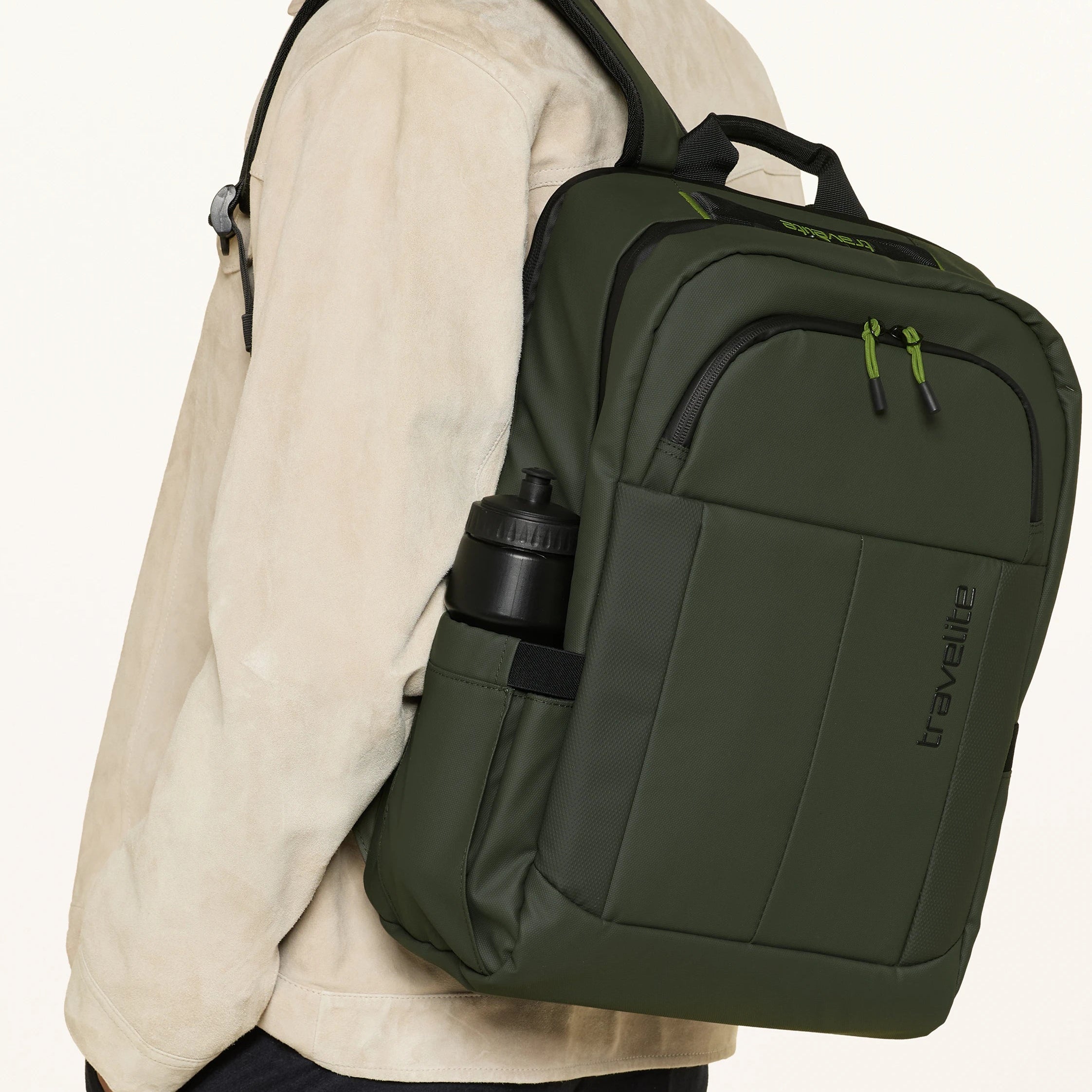 Briize – Wasserabweisender Laptop Rucksack M 15.6” khaki