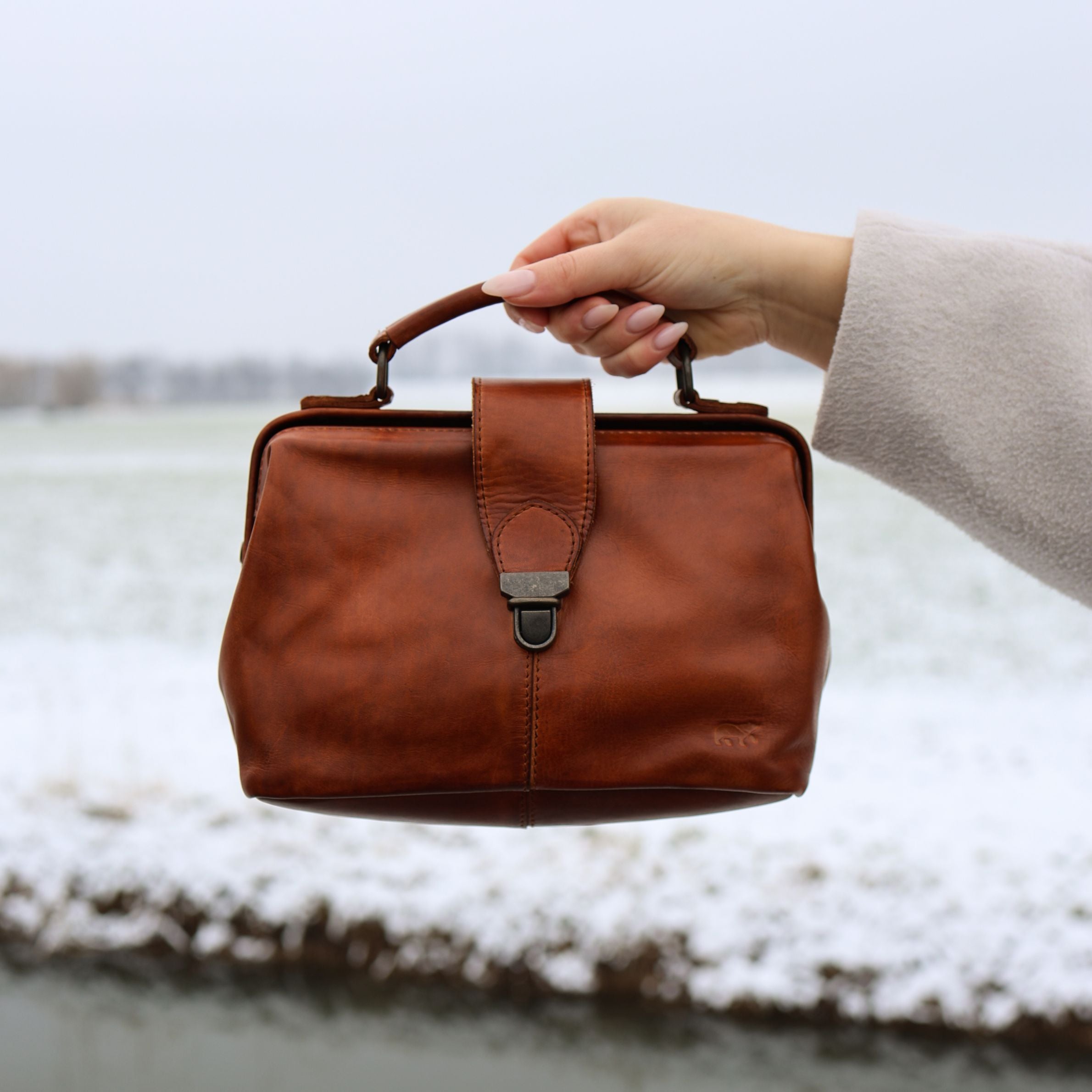 Mini-Arzttasche 'Julia' M Cognac