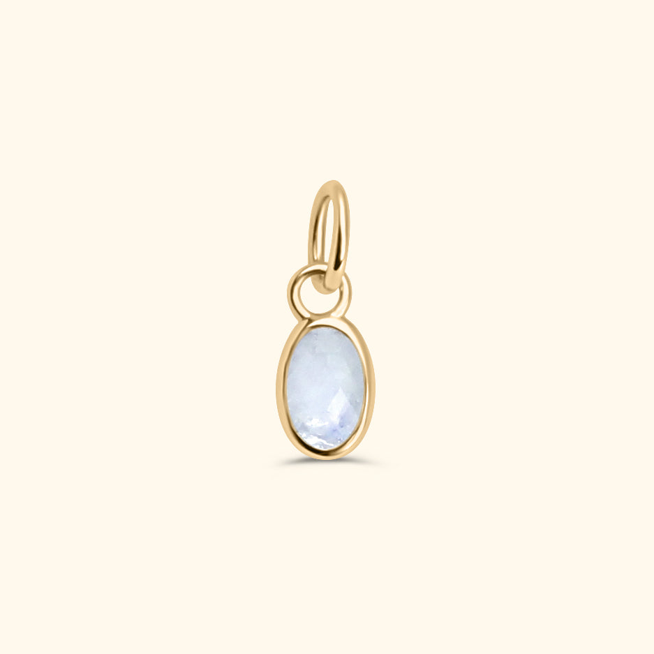 Moonstone Geburtsstein Anhänger Juni | 14K Gold