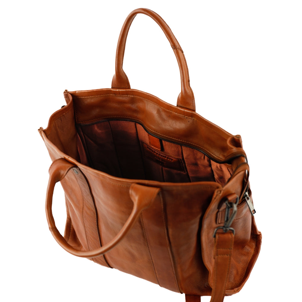 Laptoptasche/Tote Bag 15.6” 'Pepe' XL Cognac