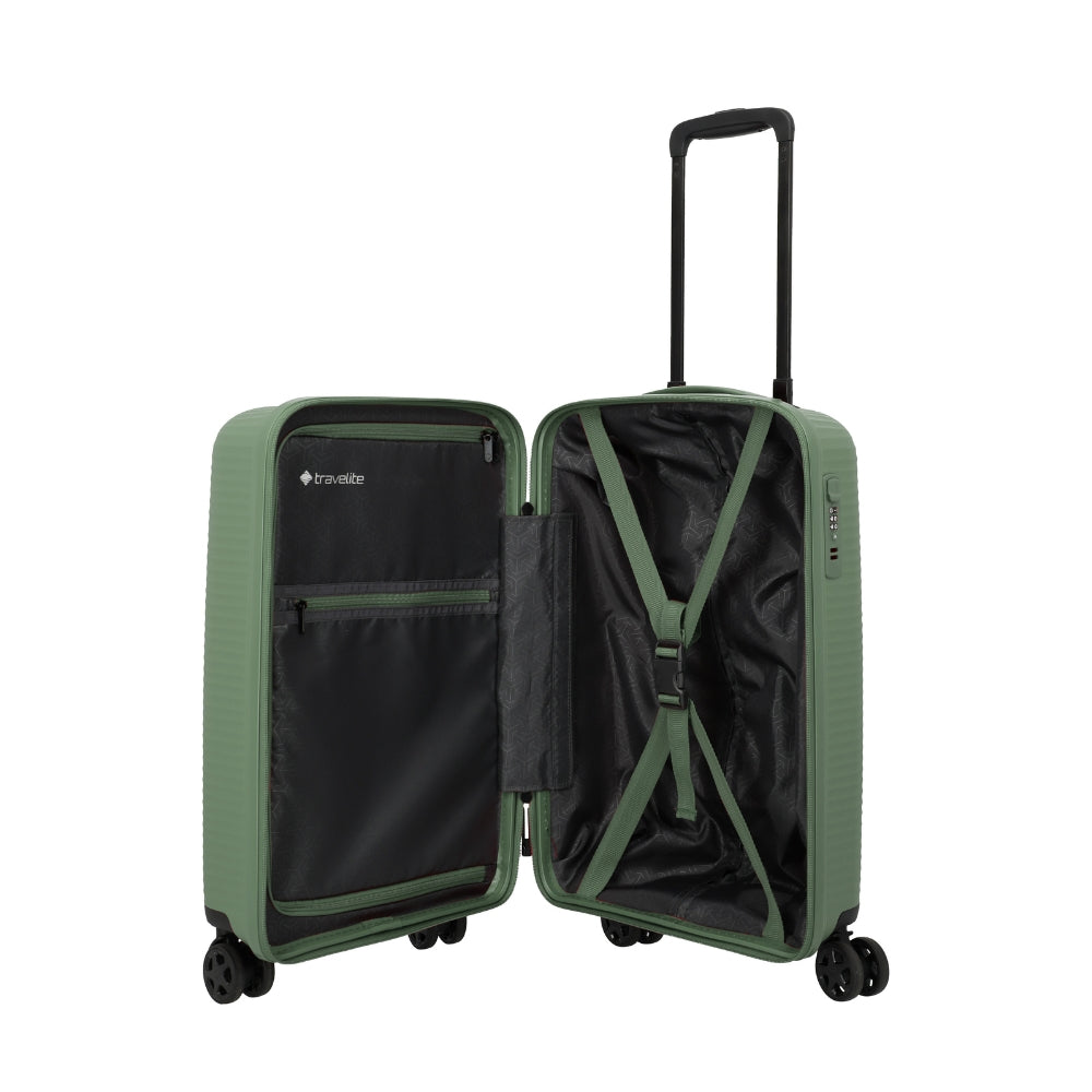 Air Stripe – Kabinentrolley 4w S Slim grün