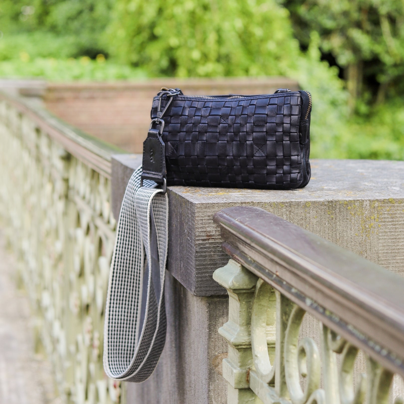 Bag Strap 'Gita' Schwarz/Beige