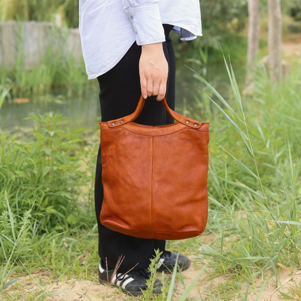 Hand-/Umhängetasche 'Andrea' Cognac