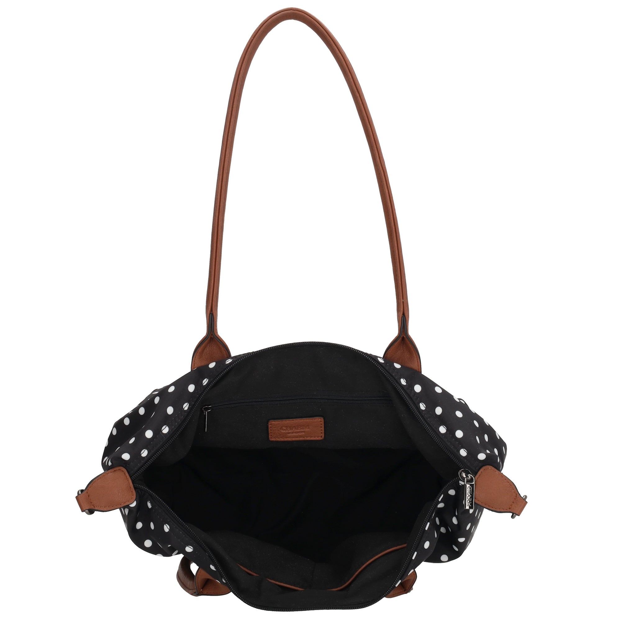 Buckingham Shopper Punkte Weiß-Schwarz