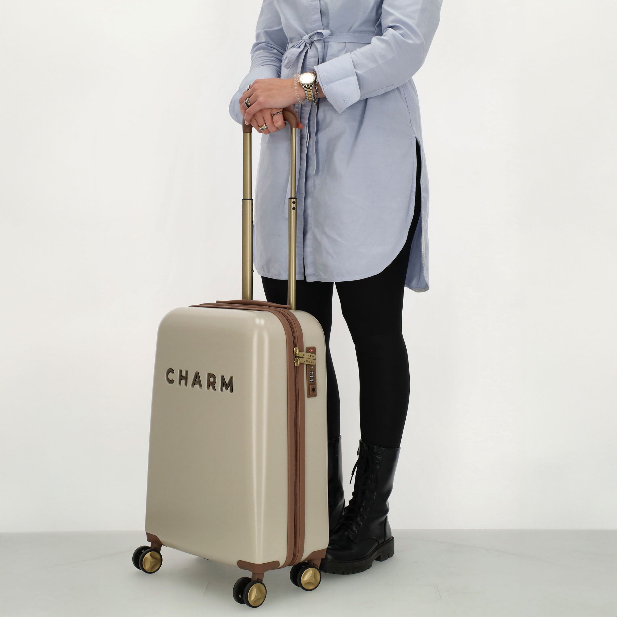 Capetown - Handbagage trolley S beige