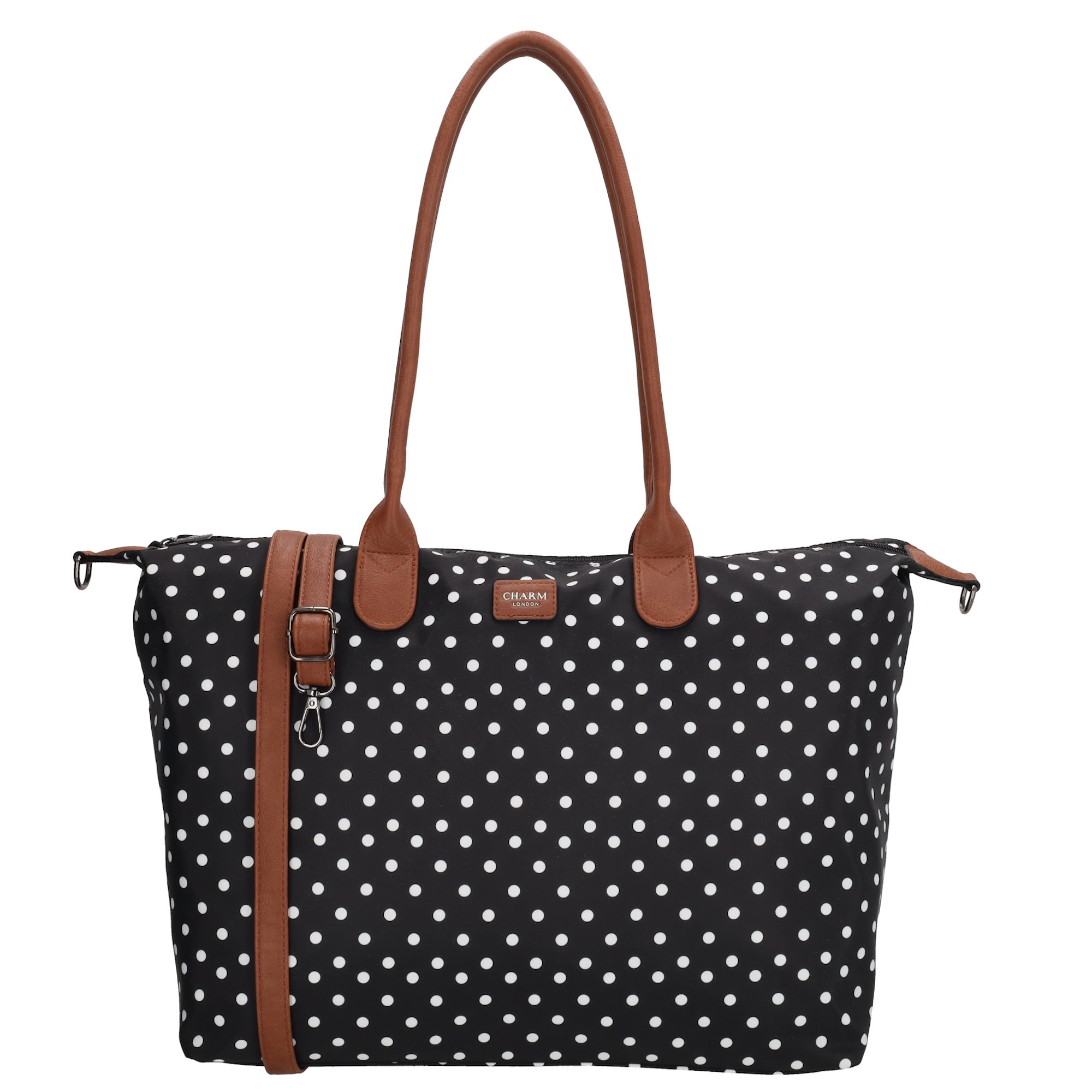 Buckingham Laptoptasche 15.6 Zoll Punkte Weiß-Schwarz