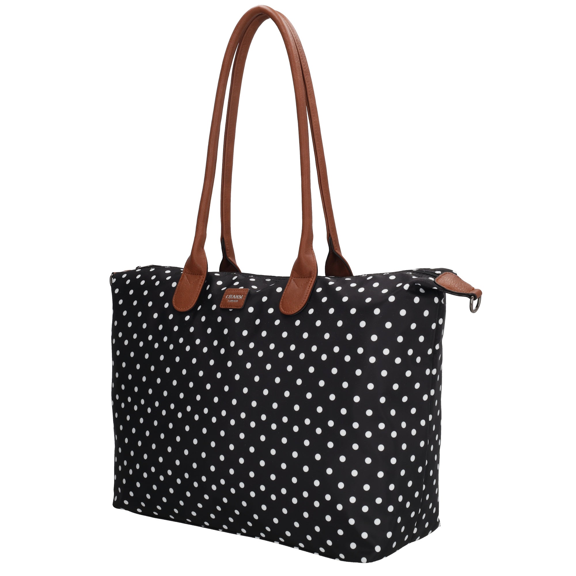 Buckingham Laptoptasche 15.6 Zoll Punkte Weiß-Schwarz