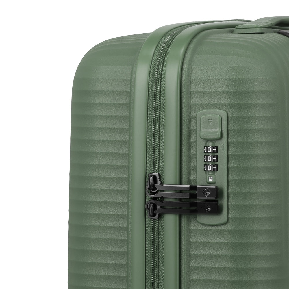 Air Stripe – Kabinentrolley 4w S Slim grün