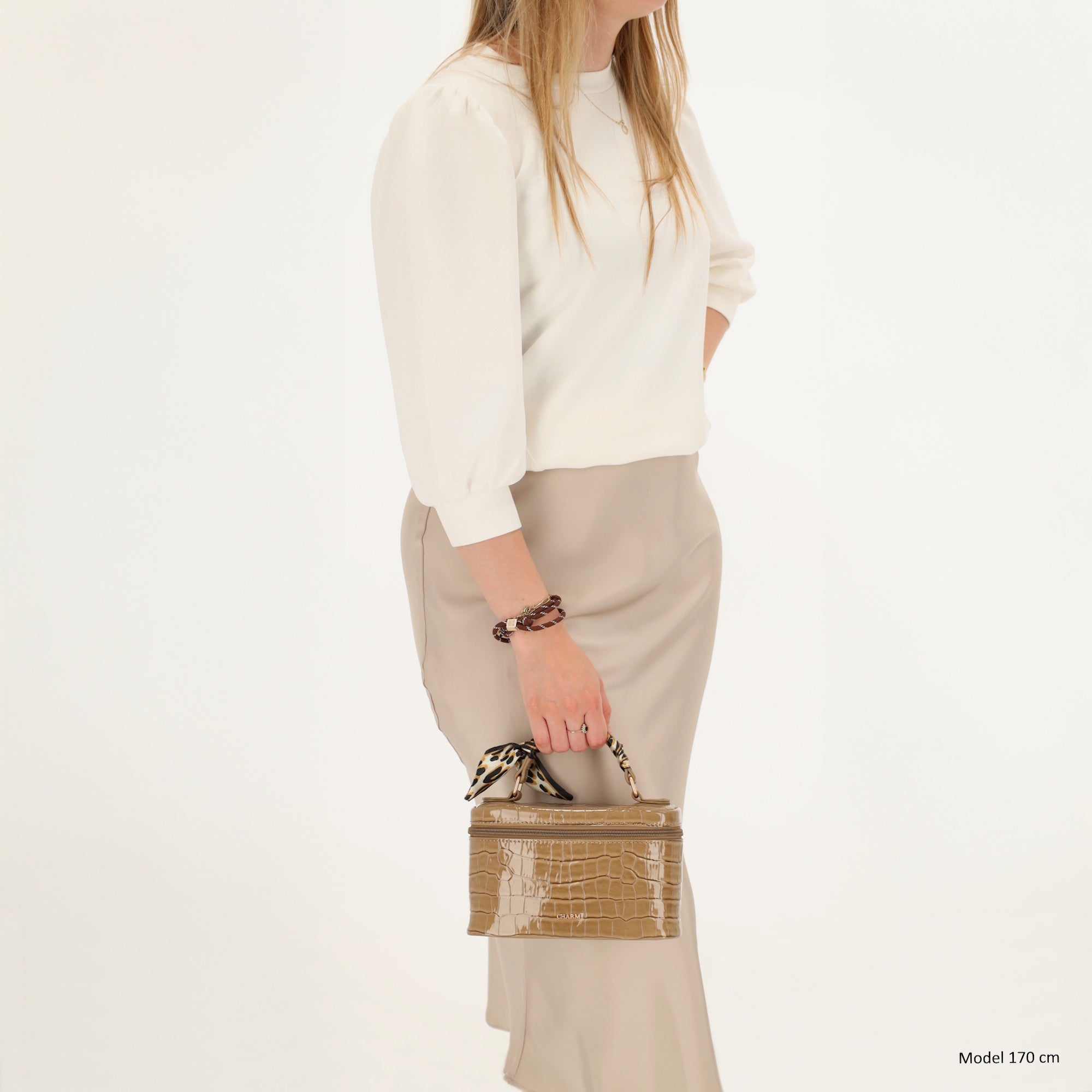 Knightsbridge - Mini hand-/schoudertasje taupe
