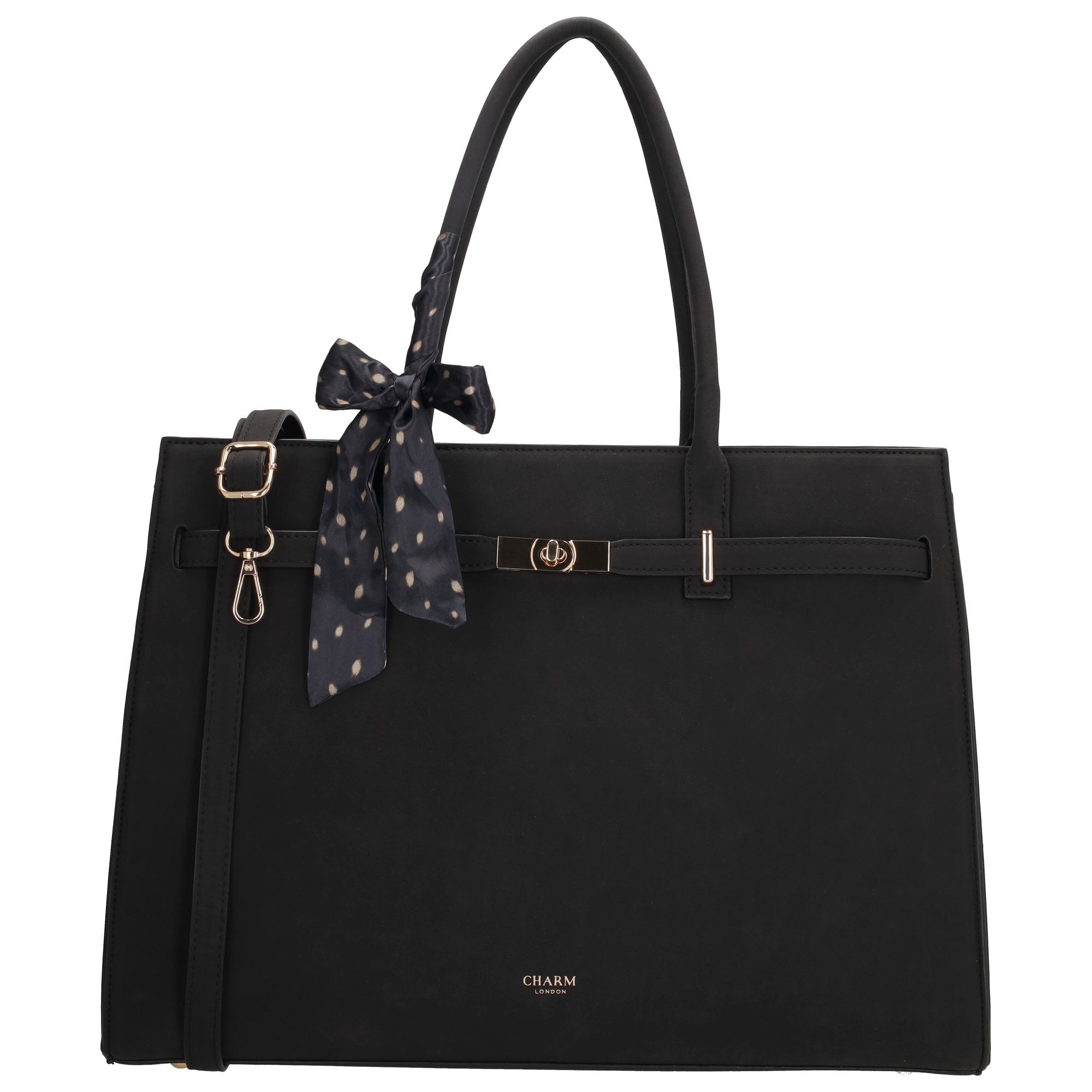 The Hamptons Village - Suèdine Laptoptas 15.6” zwart
