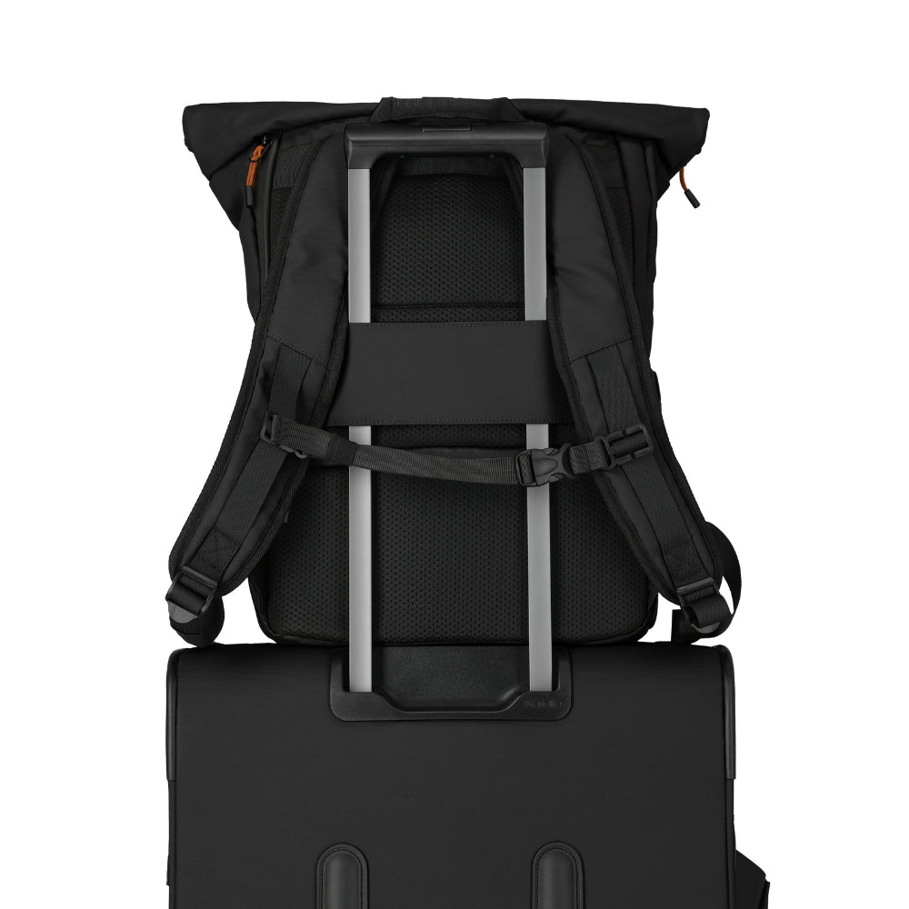 Briize - Wasserabweisender Rollup Rucksack M 15.6” schwarz