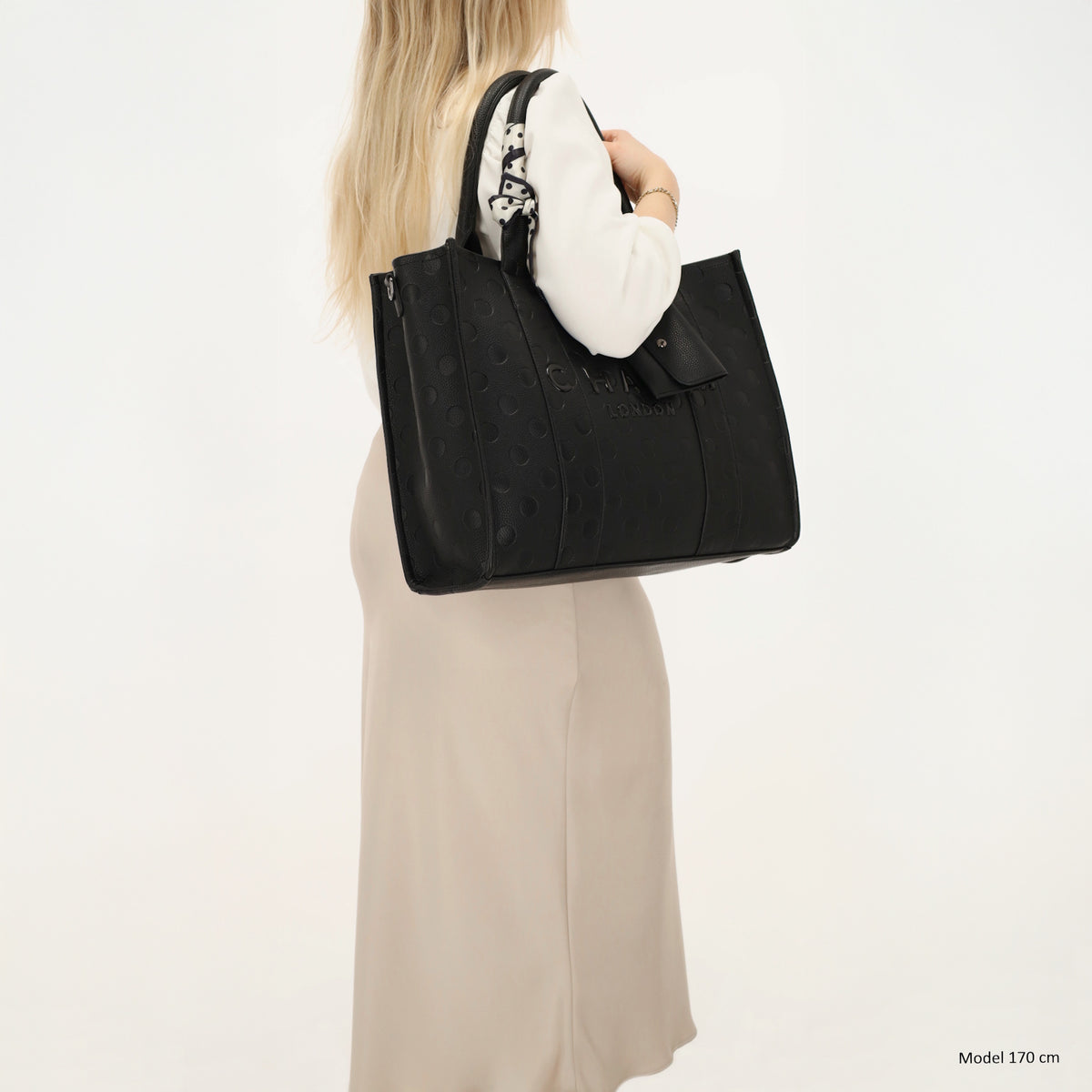 Bond Avenue - Laptoptasche 15.6” Schwarz mit Punktmuster