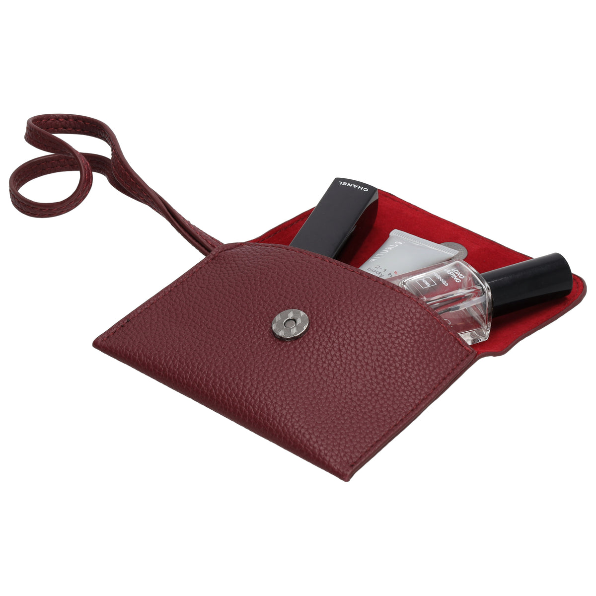Bond Avenue - Laptoptasche 15.6” Bordeaux mit Punktmuster