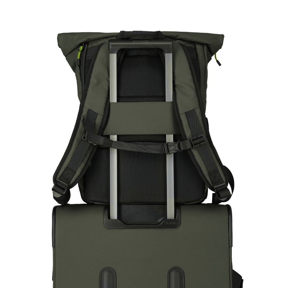 Briize - Wasserabweisender Rollup Rucksack M 15.6” khaki