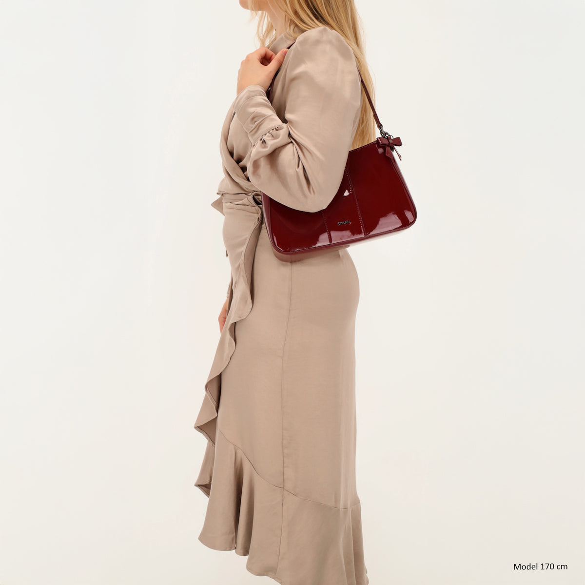 Kensington - Schultertasche Bordeaux