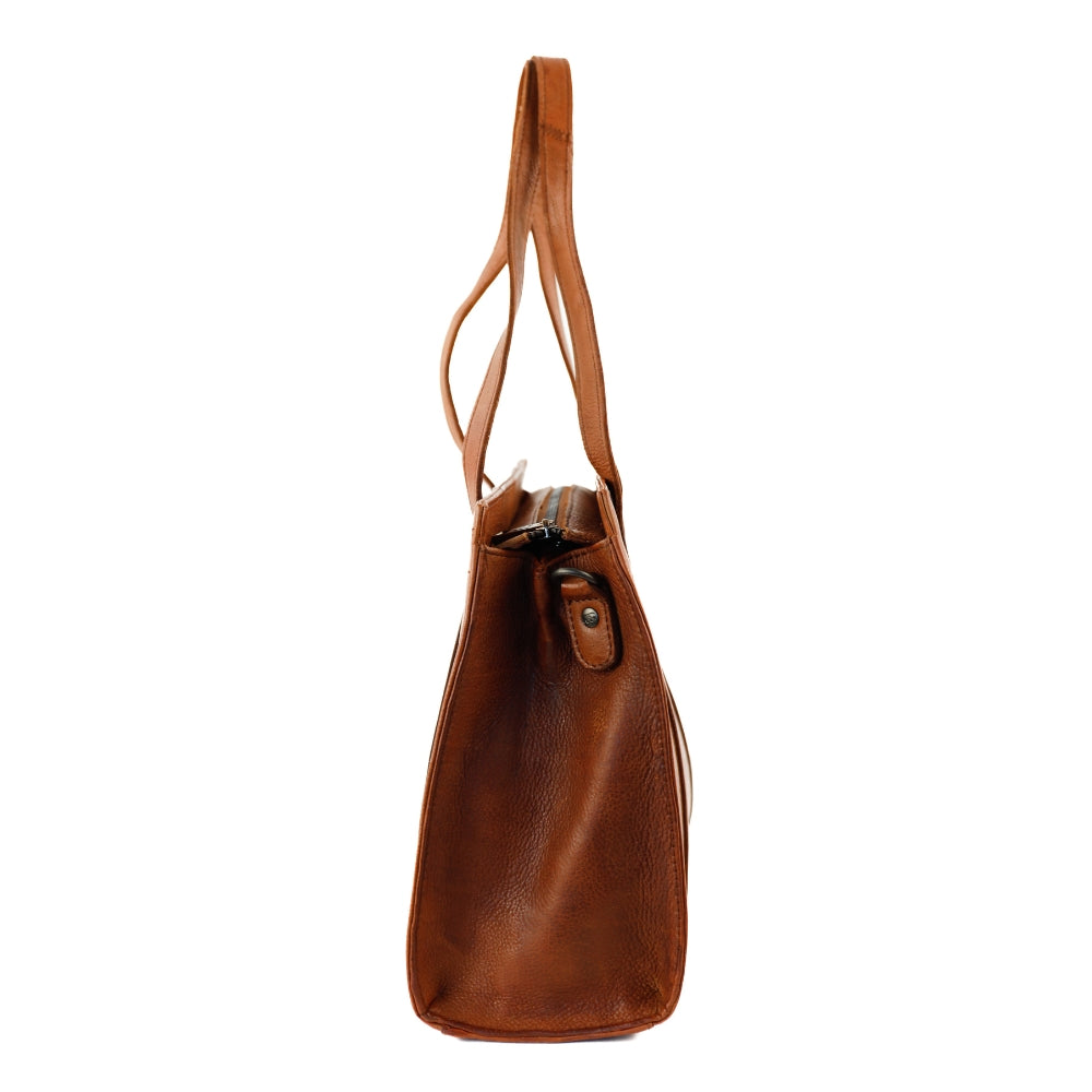Hand-/Umhängetasche 'Leonie' Cognac