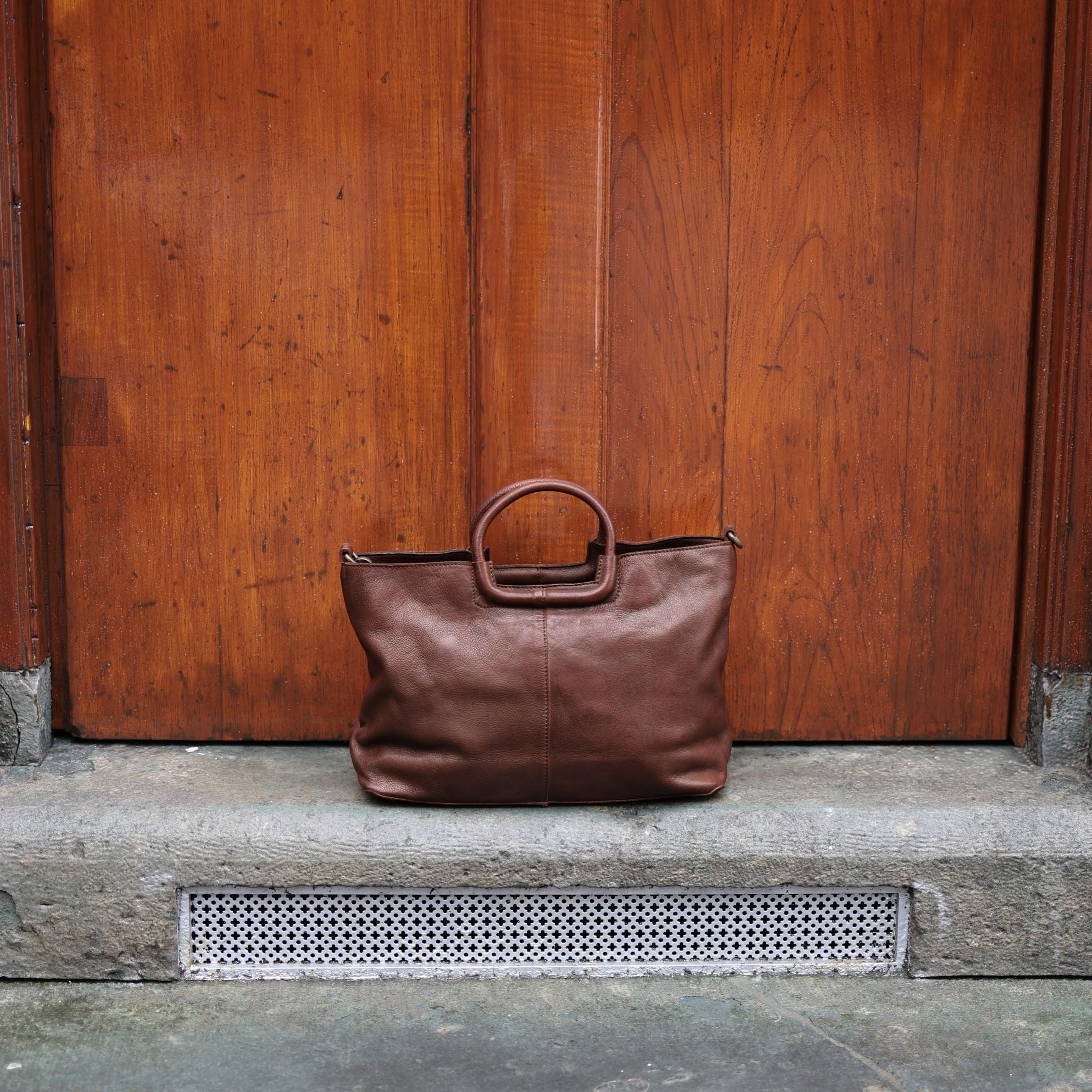 Hand-/Umhängetasche 'Jasmijn' L Dunkelbraun