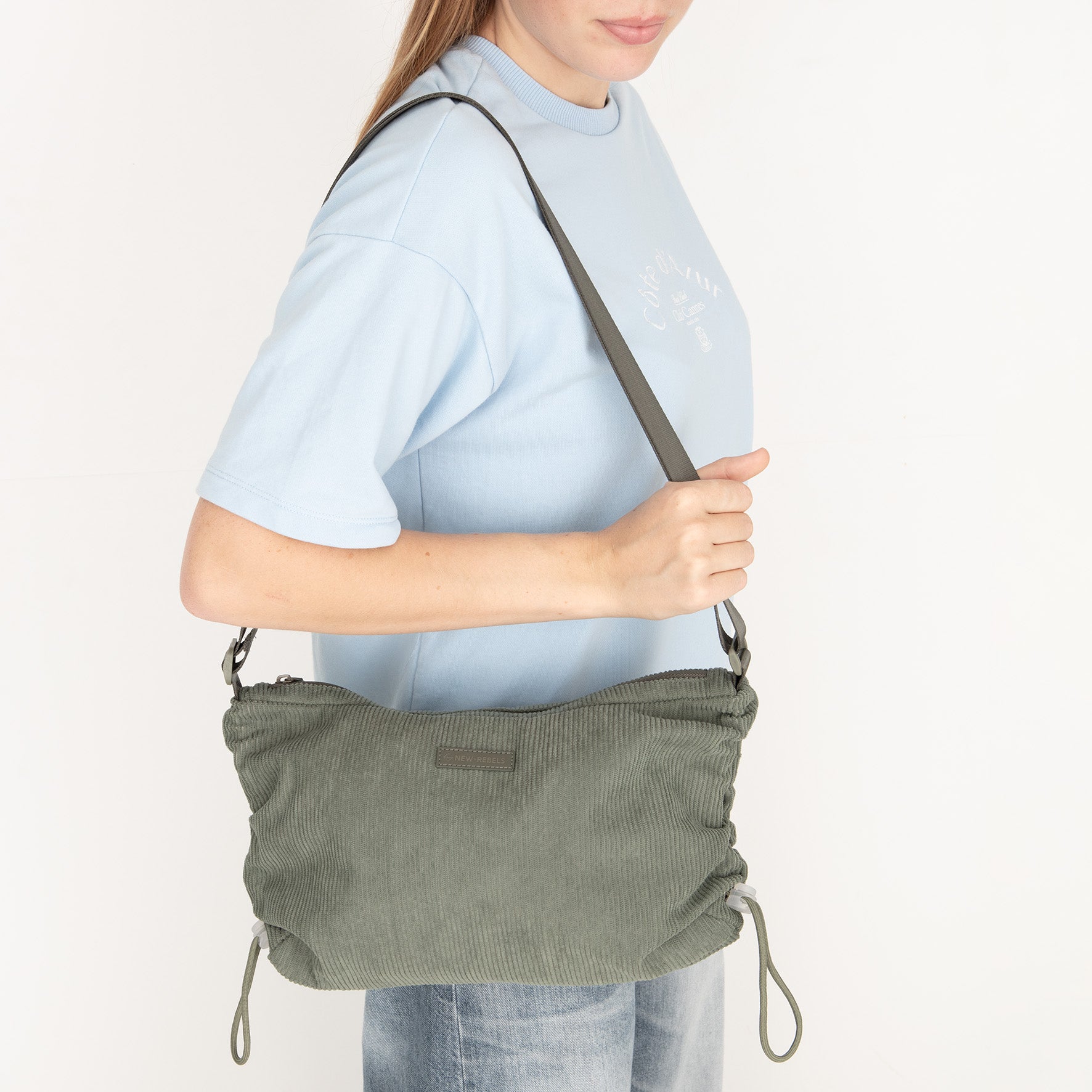 Ribbi - Schoudertasje 'Rose' sage green