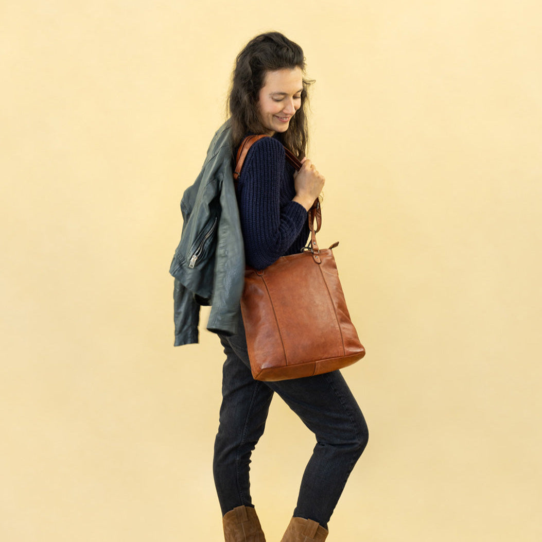 Rucksack/Umhängetasche 'Sandy' L Silver Mink