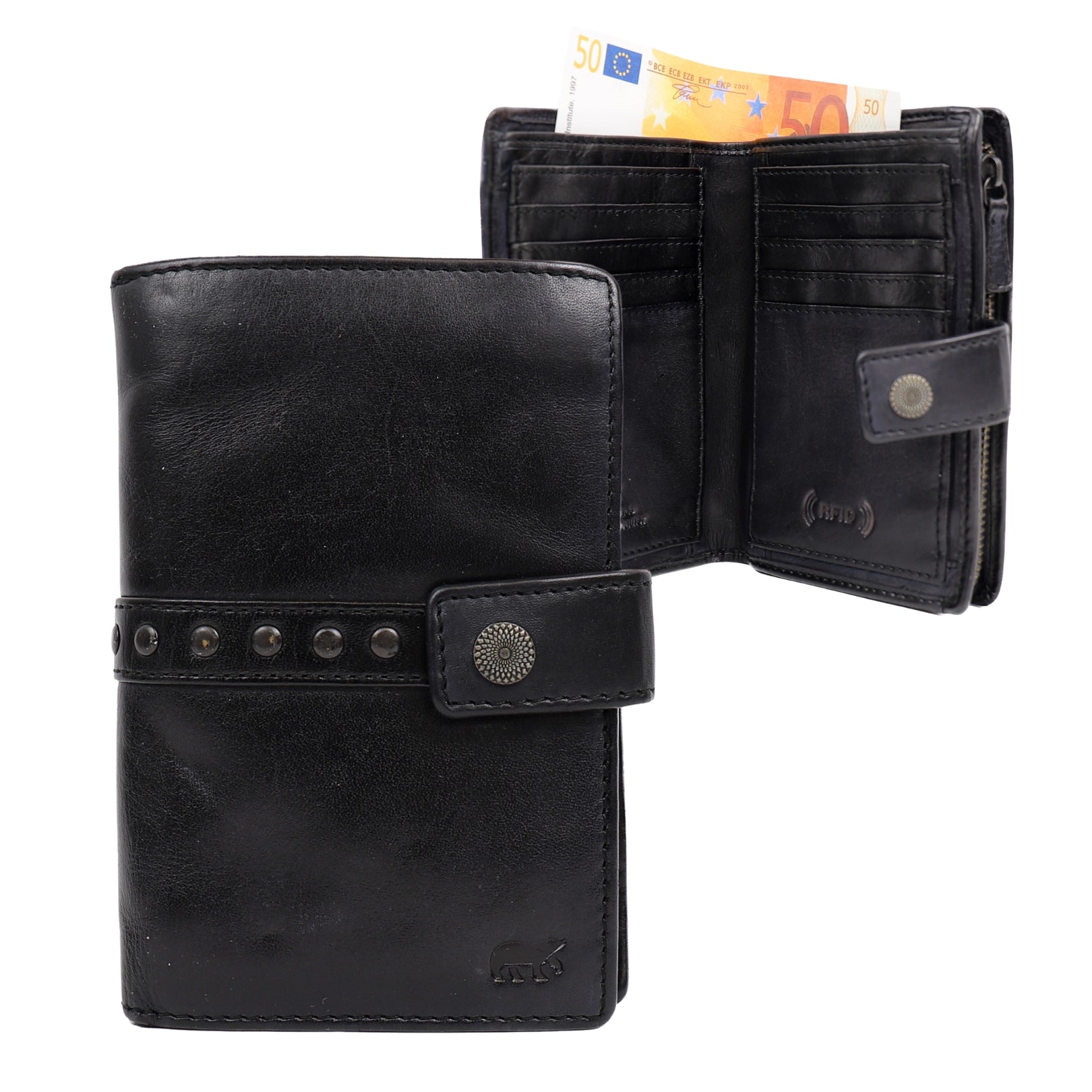 Geldbörse 'Sanne' mit schwarzen Nieten - CL 15087