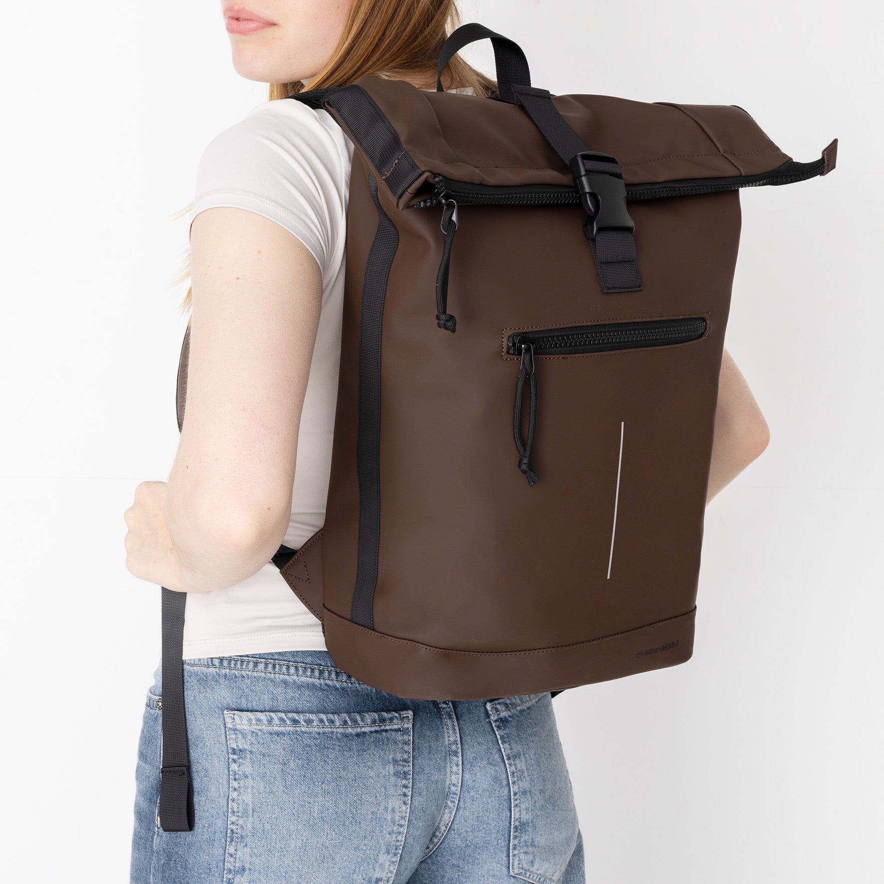 Mart - Waterafstotende rugzak 'New York' mocca 17-21L