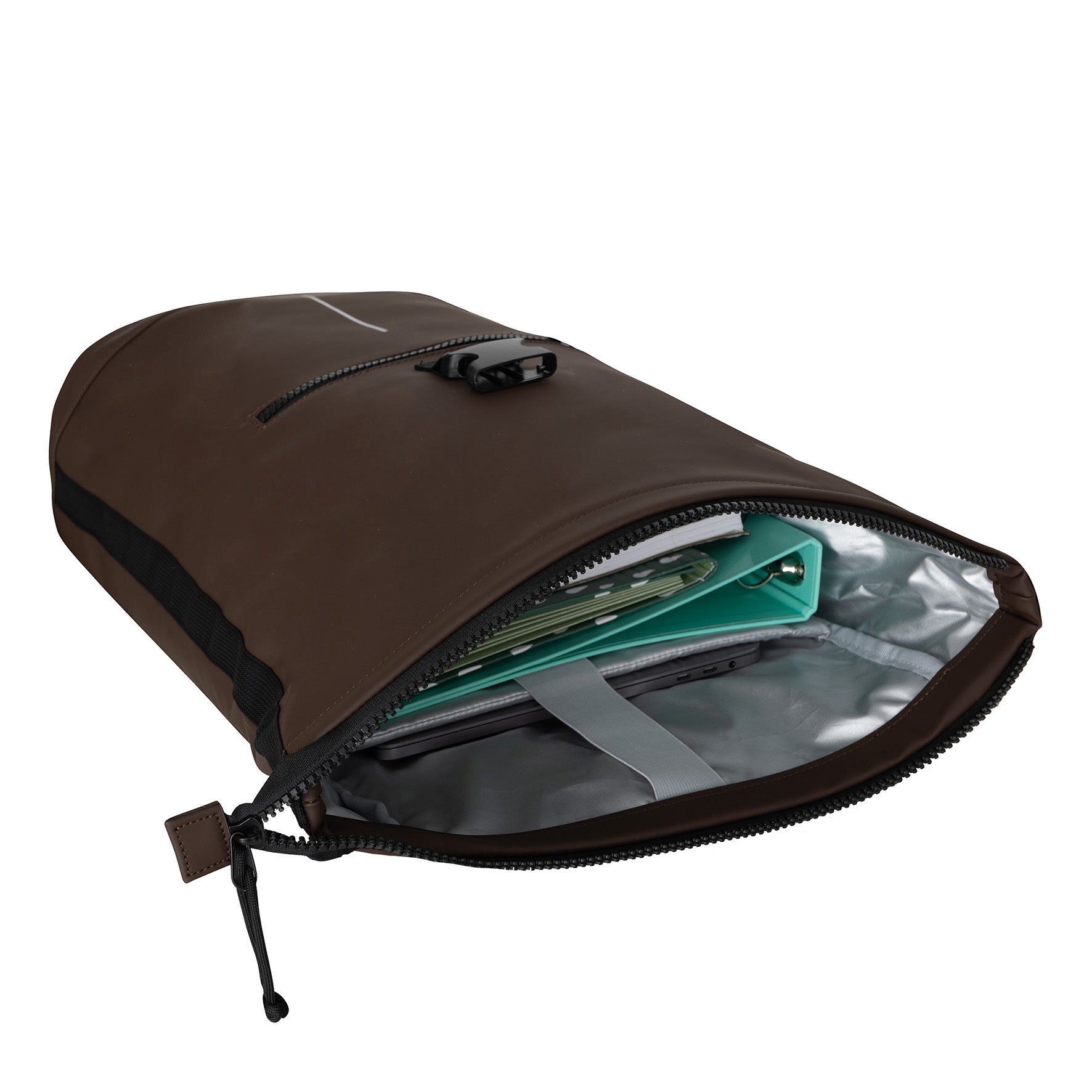 Mart - Waterafstotende rolrugzak 'New York' mocca 17-21L