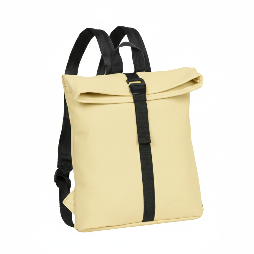 Mart – Wasserabweisender Mini Rolltop Rucksack 'Los Angeles' 7L Butter Yellow