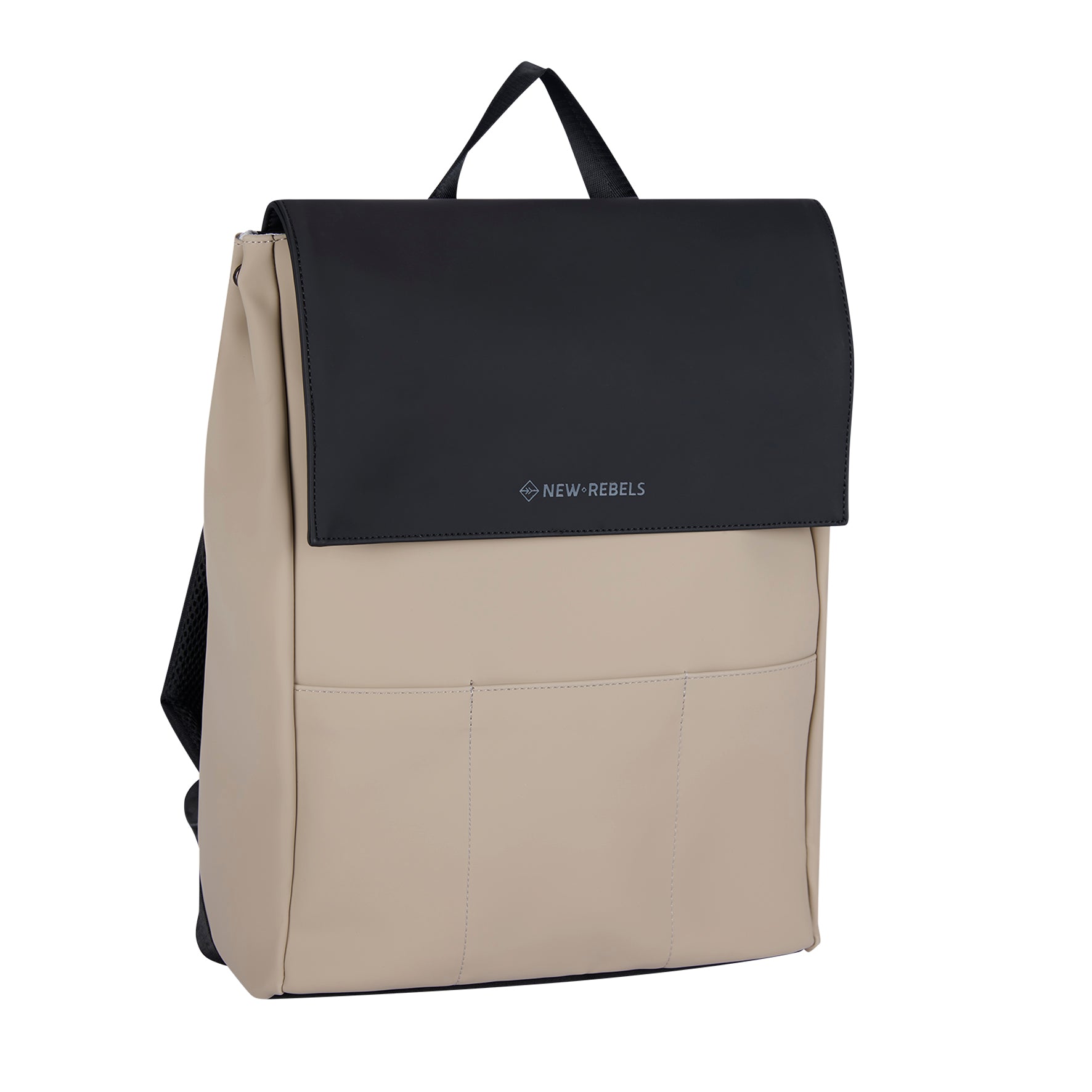 Rucksack 'Lincoln' Schwarz/Beige 17L