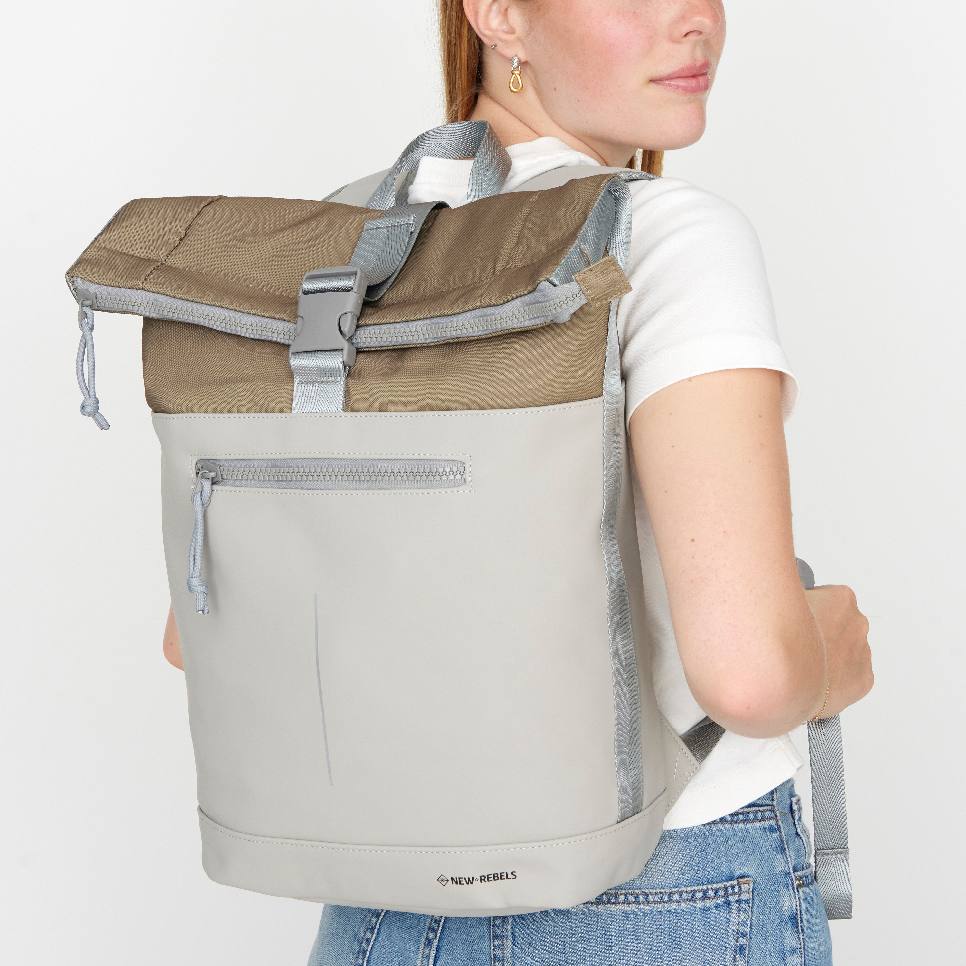 Wasserabweisender Rucksack 'Mart' 16L Ferron Hellgrau