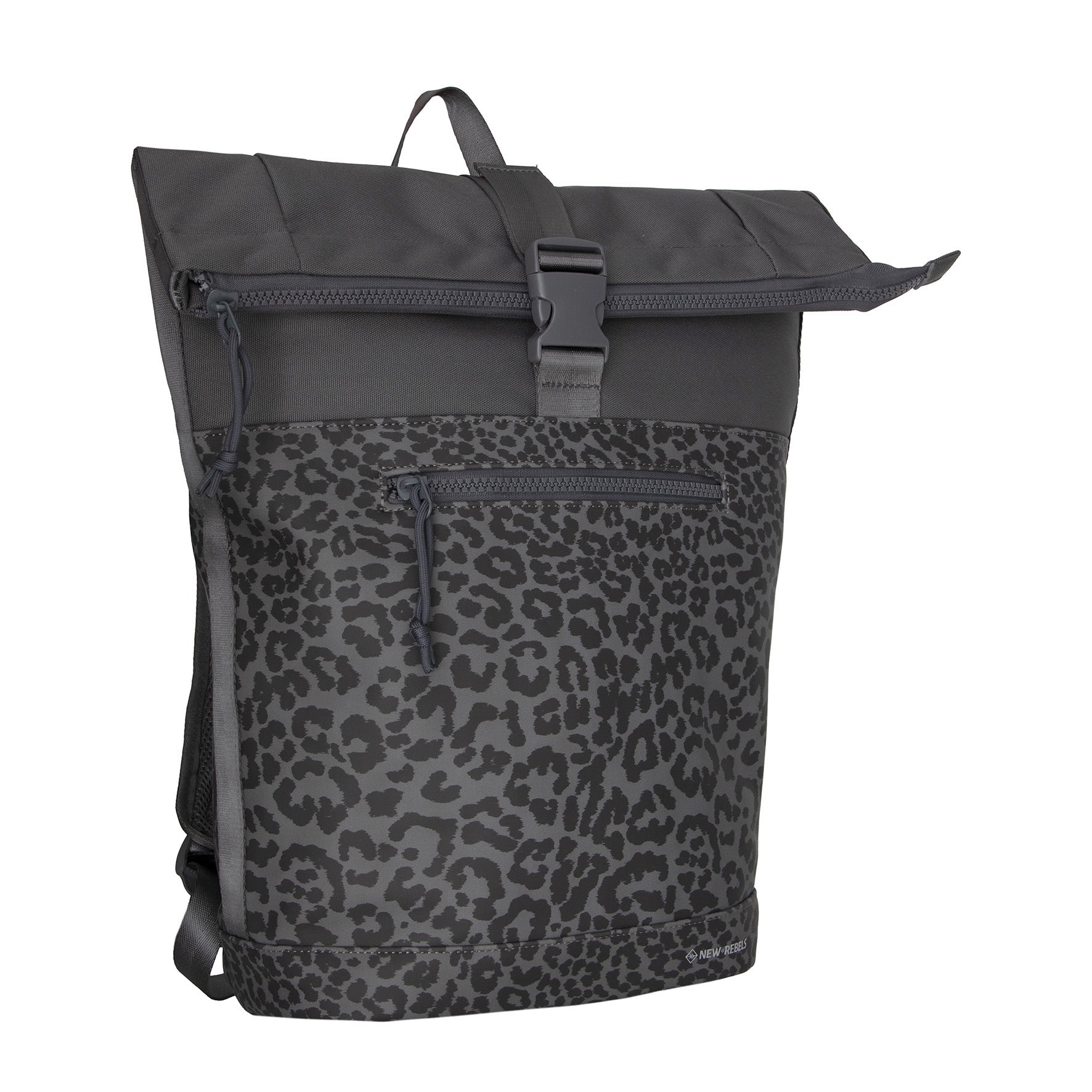Urban Leopard - Wasserabweisender Rolltop-Rucksack 'New York' 21L Grau