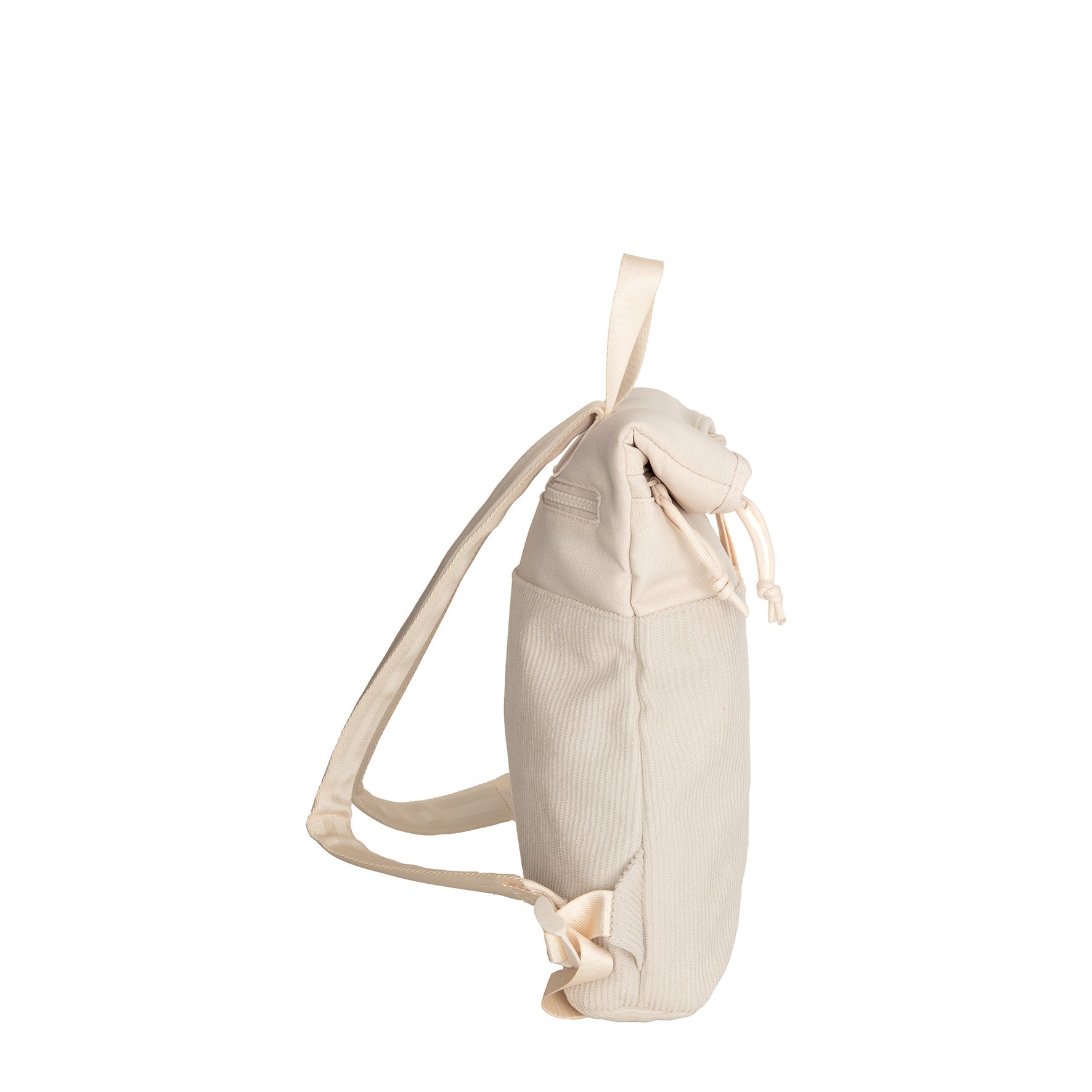 Ribbi - Rolrugzakje 'Los Angeles' mini beige 7L