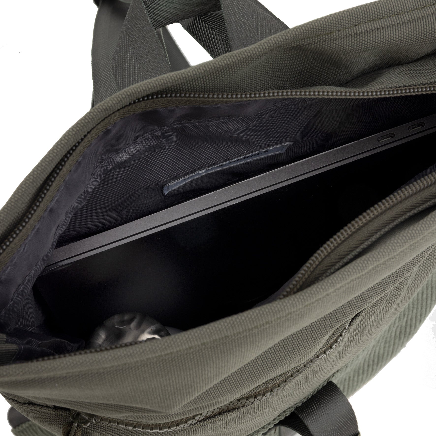 Ribbi - Rolrugzakje 'Los Angeles' mini sage green 7L