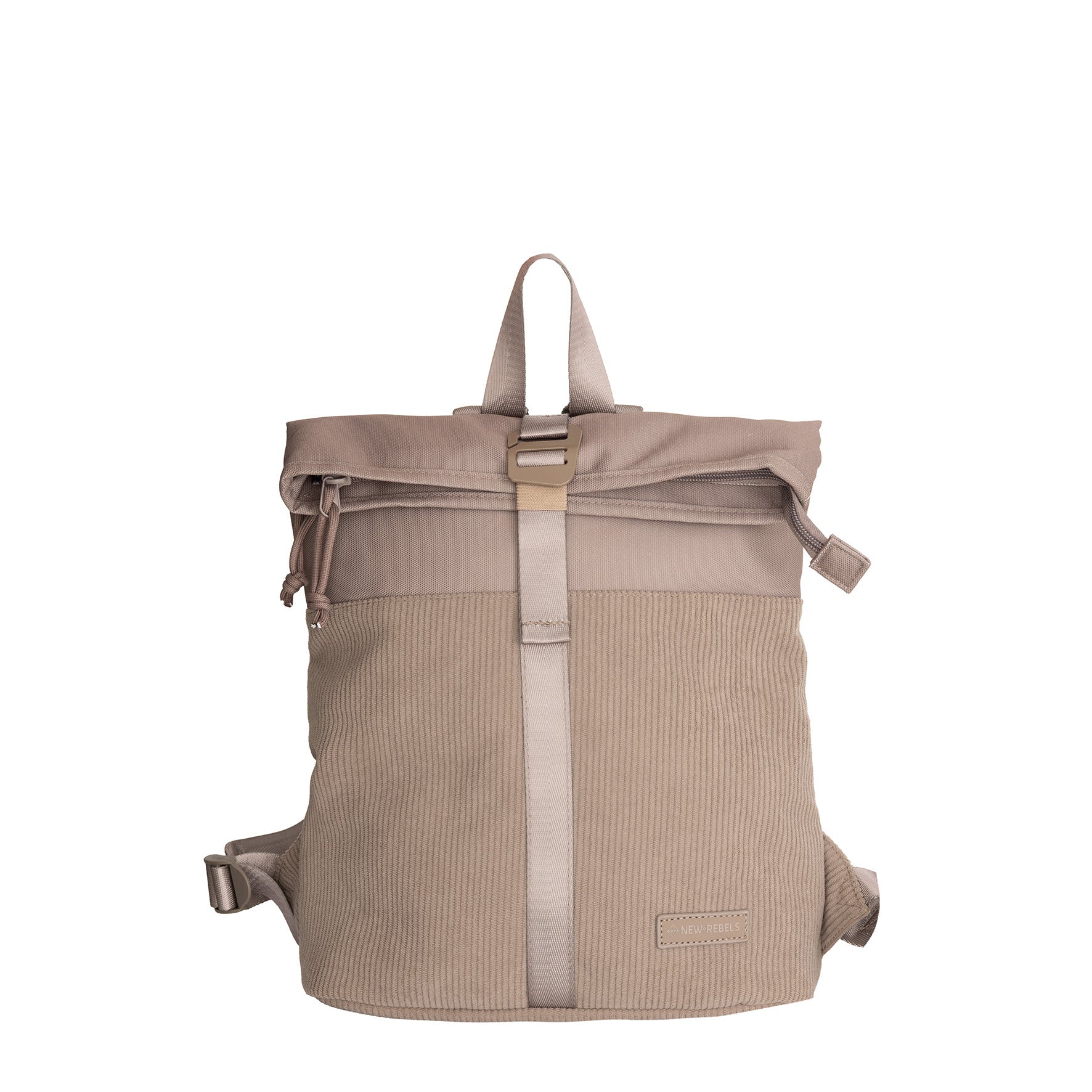 Ribbi - Rolrugzakje 'Los Angeles' mini taupe 7L