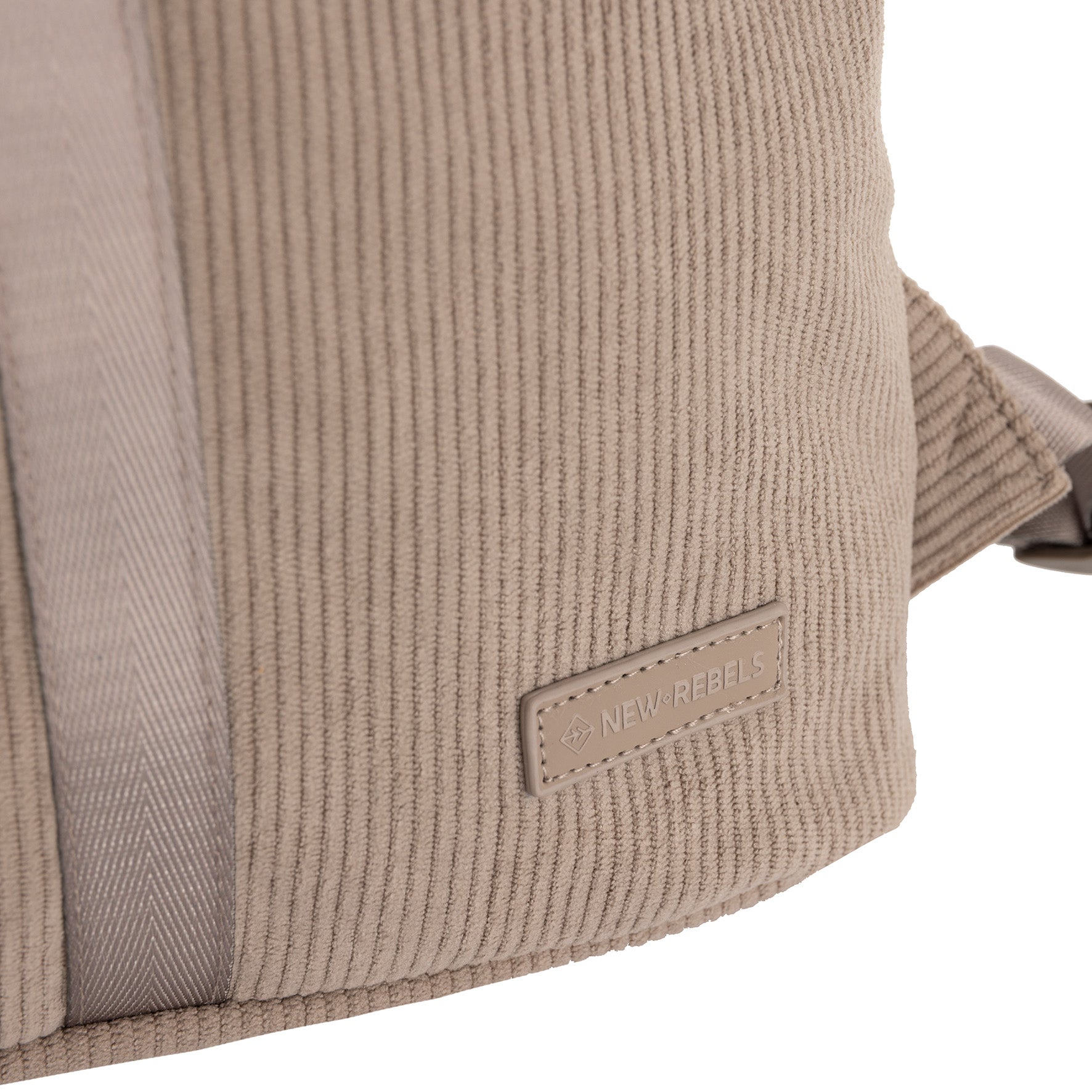 Ribbi - Rolrugzakje 'Los Angeles' mini taupe 7L