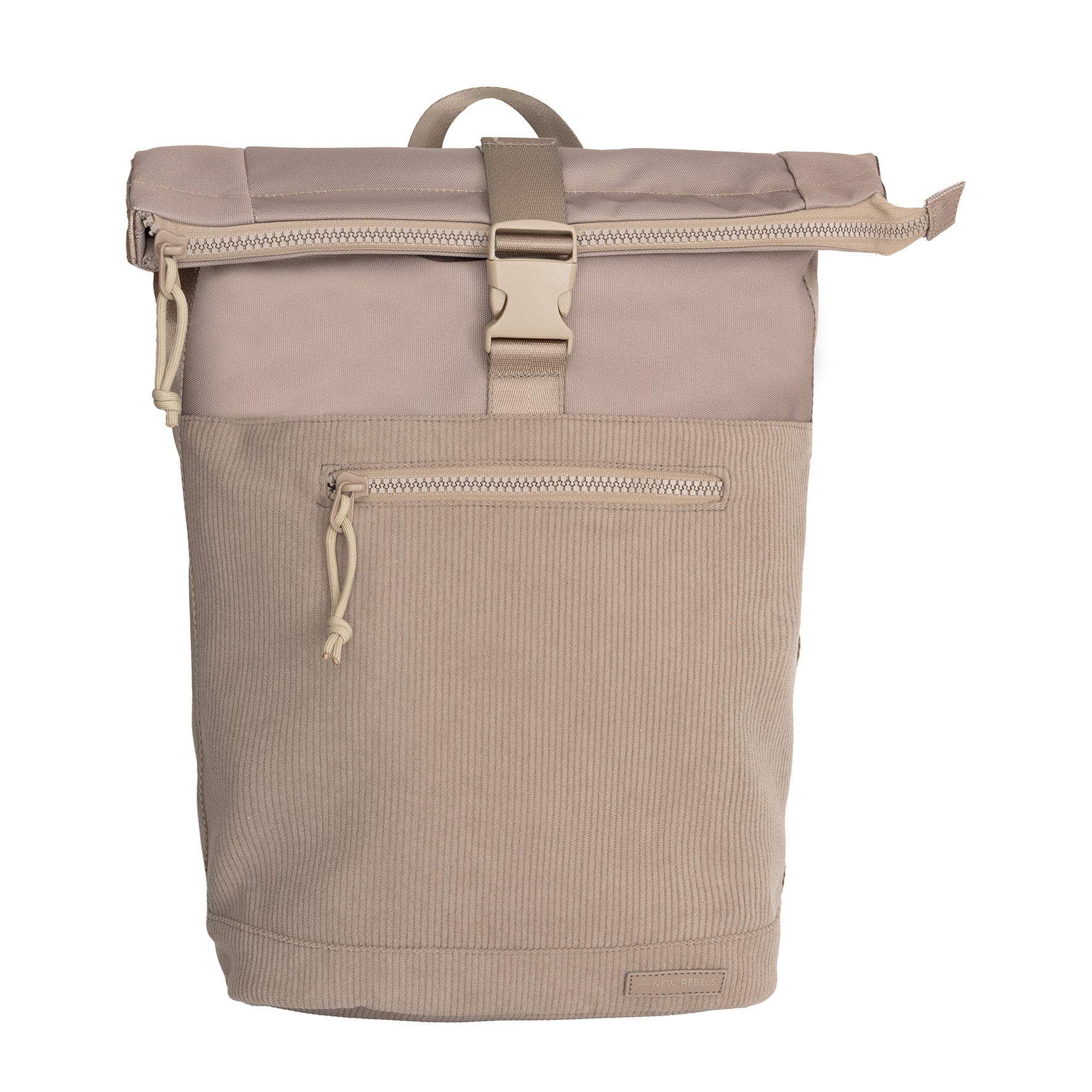 Ribbi - Rollrucksack 'New York' Taupe 17–21L