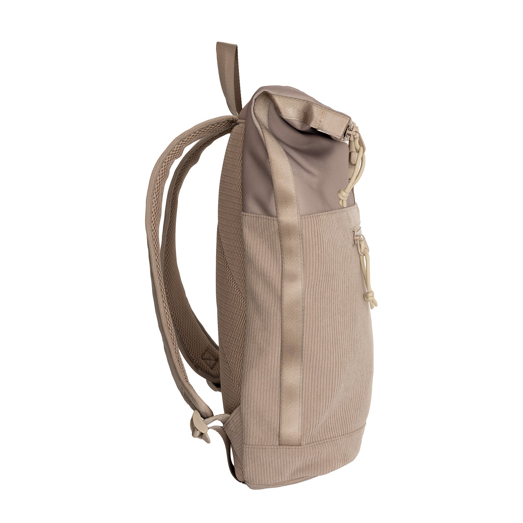 Ribbi - Rollrucksack 'New York' Taupe 17–21L