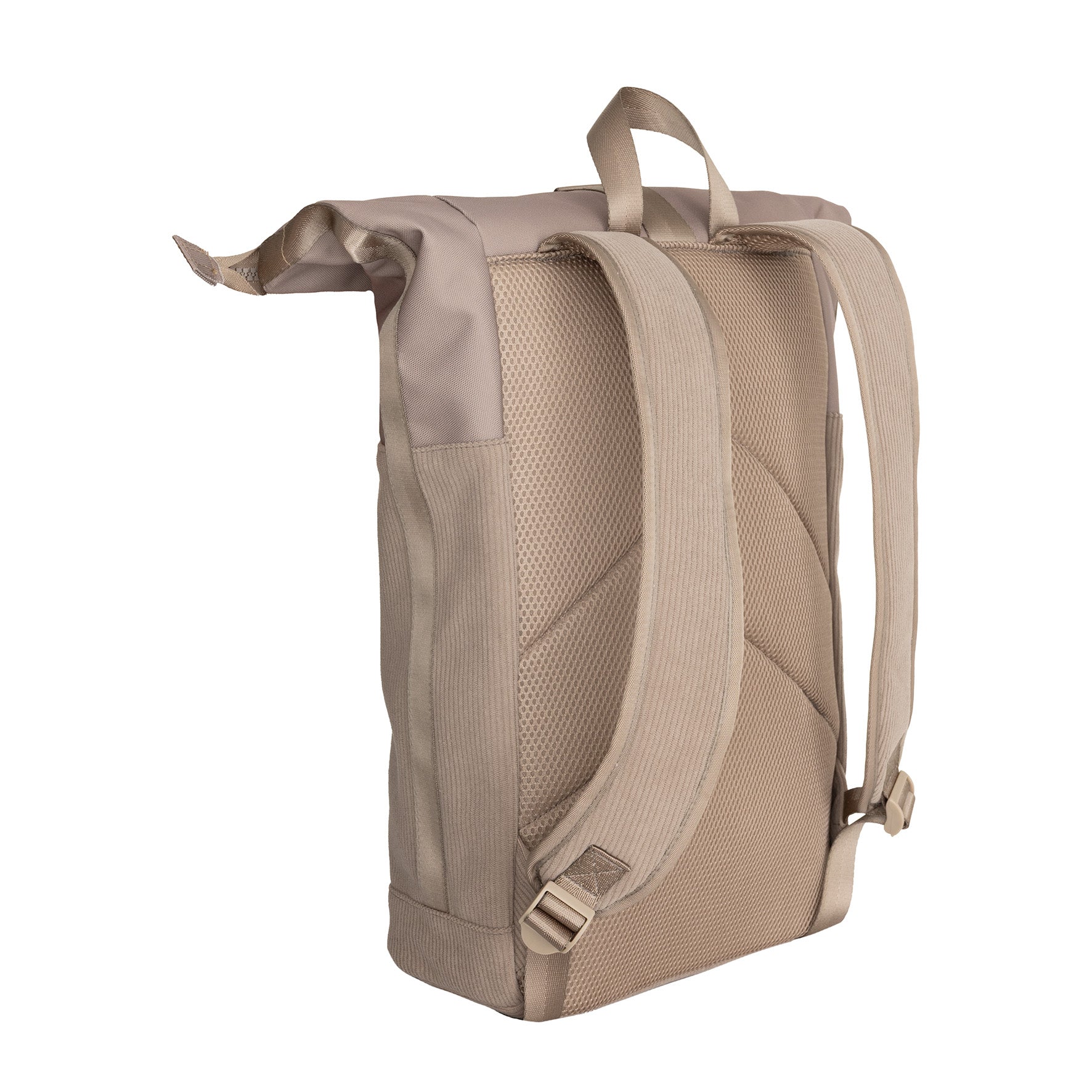 Ribbi - Rollrucksack 'New York' Taupe 17–21L