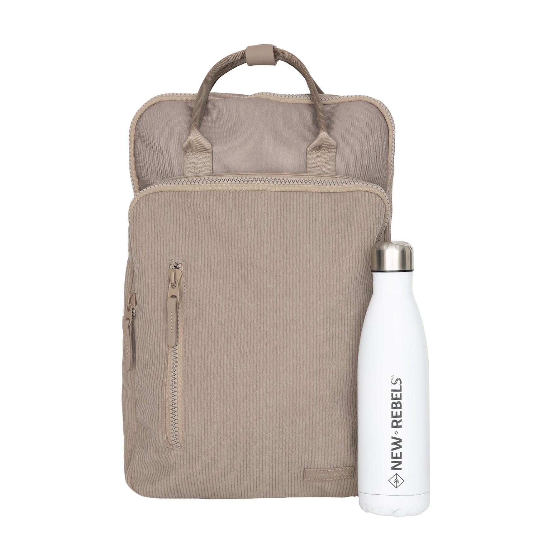 Ribbi – Laptoprucksack 'Milwaukee' Taupe 18L