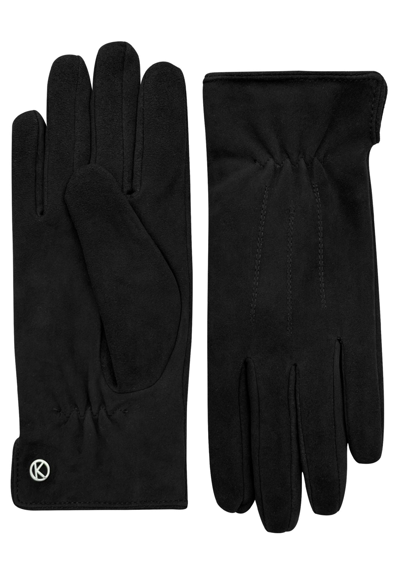 Suede handschoenen 'Luna' zwart