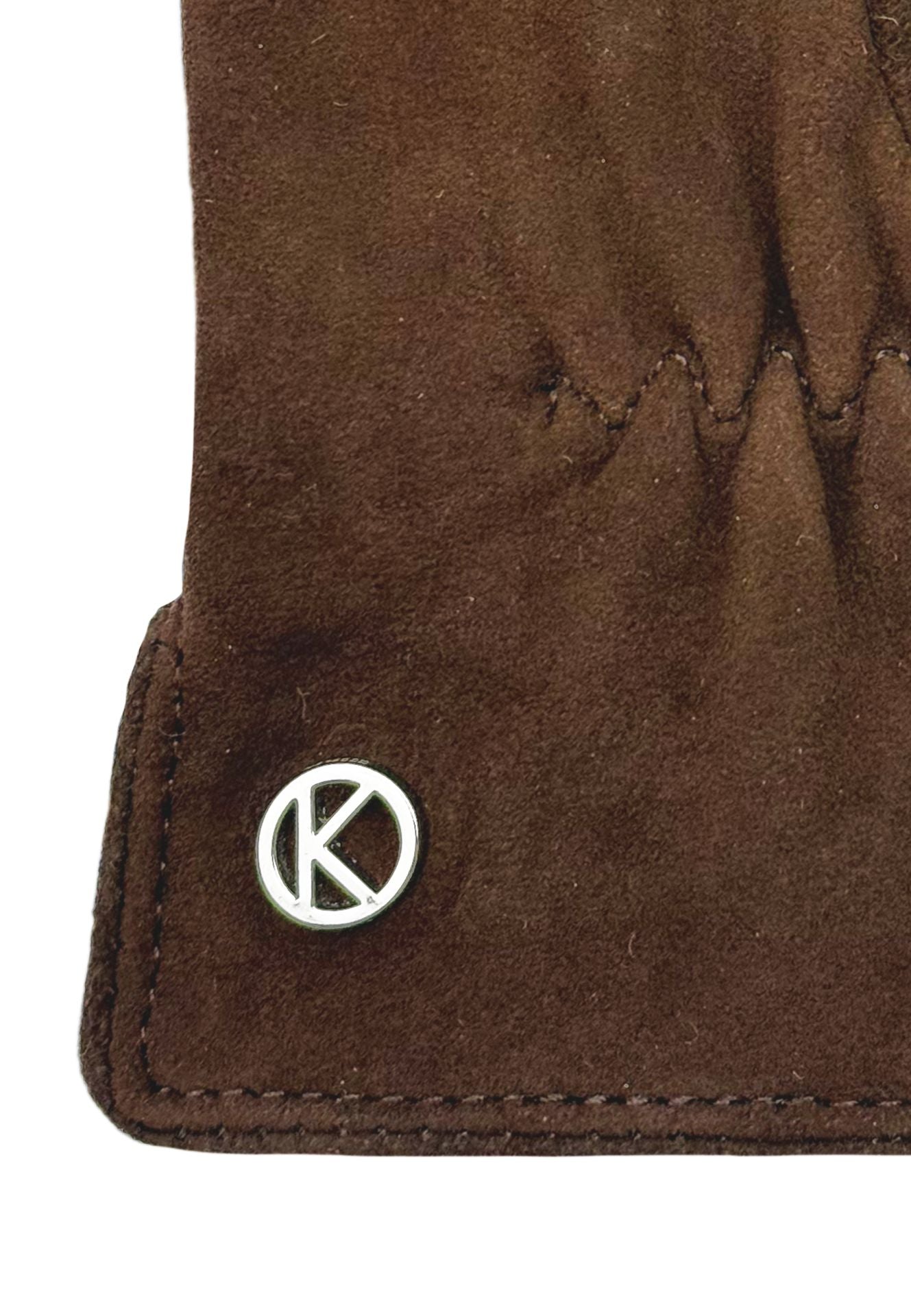 Velours Handschuhe 'Luna' Tabacco