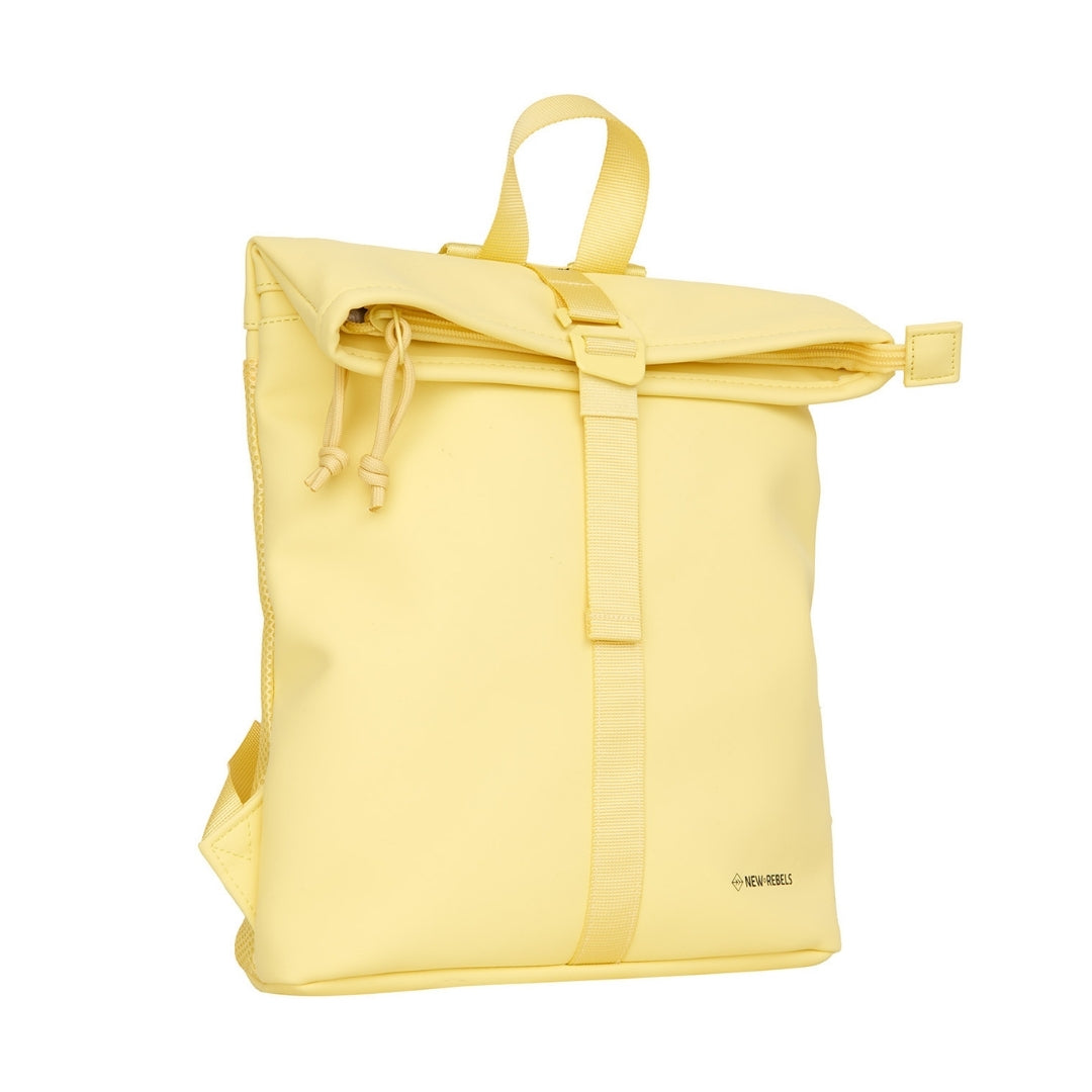 Branson - Mini waterafstotend rolltop rugzakje 'Los Angeles' 7L butter yellow
