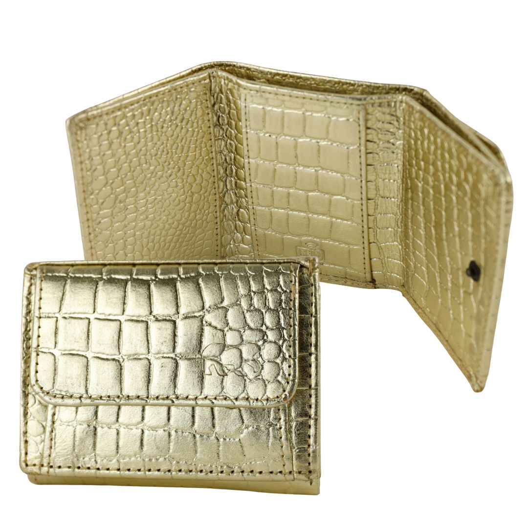 Geldbörse 'Nana' Croco Champagne