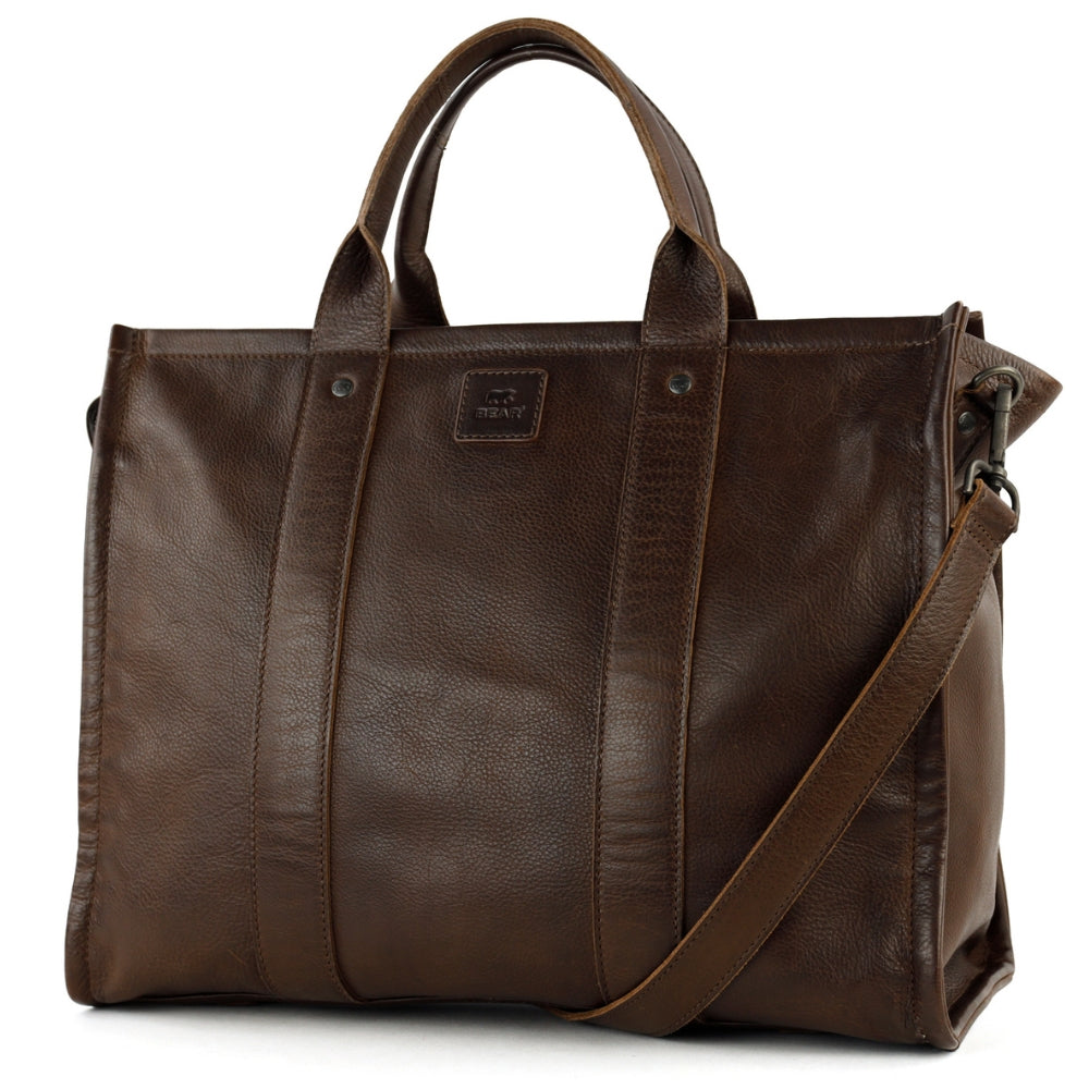 Laptoptasche/Tote Bag 15.6" 'Pepe' XL Dunkelbraun