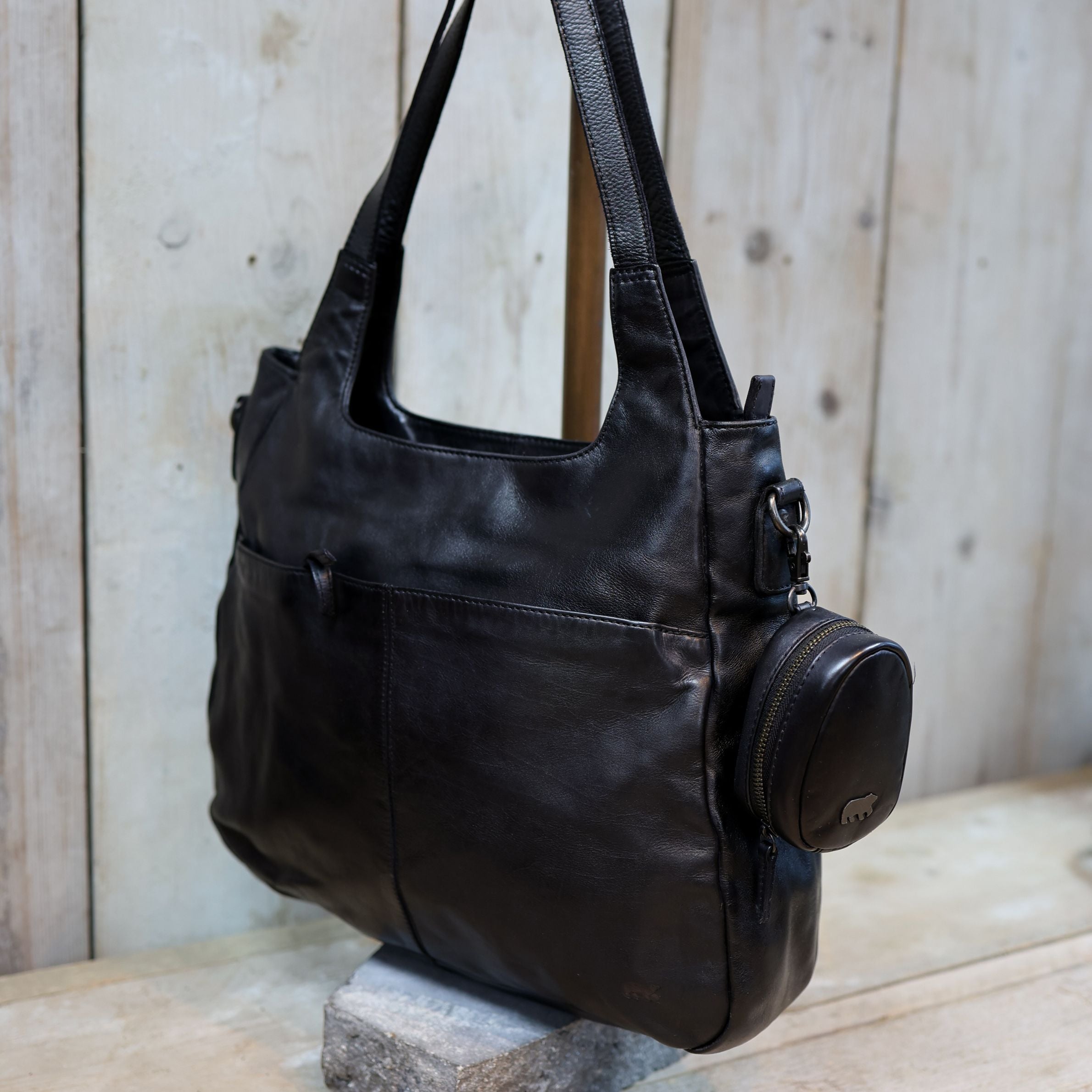 Bag Charm/Etui 'Fieke' Schwarz