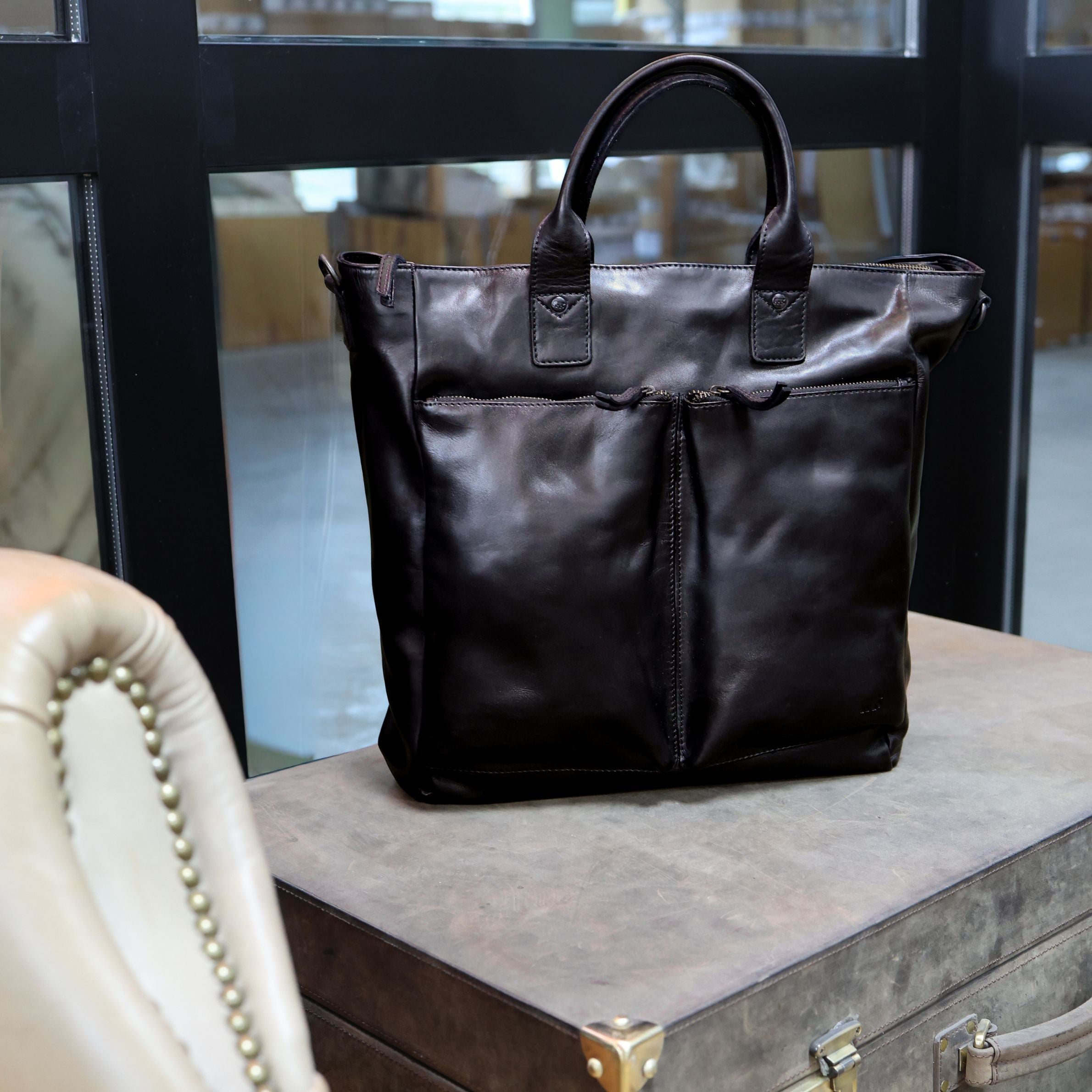 Unisex-Handtasche/Schultertasche „Vera“, schwarz