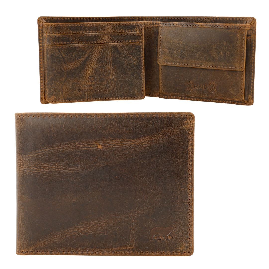 Billfold 'Lucas' Vintage Braun