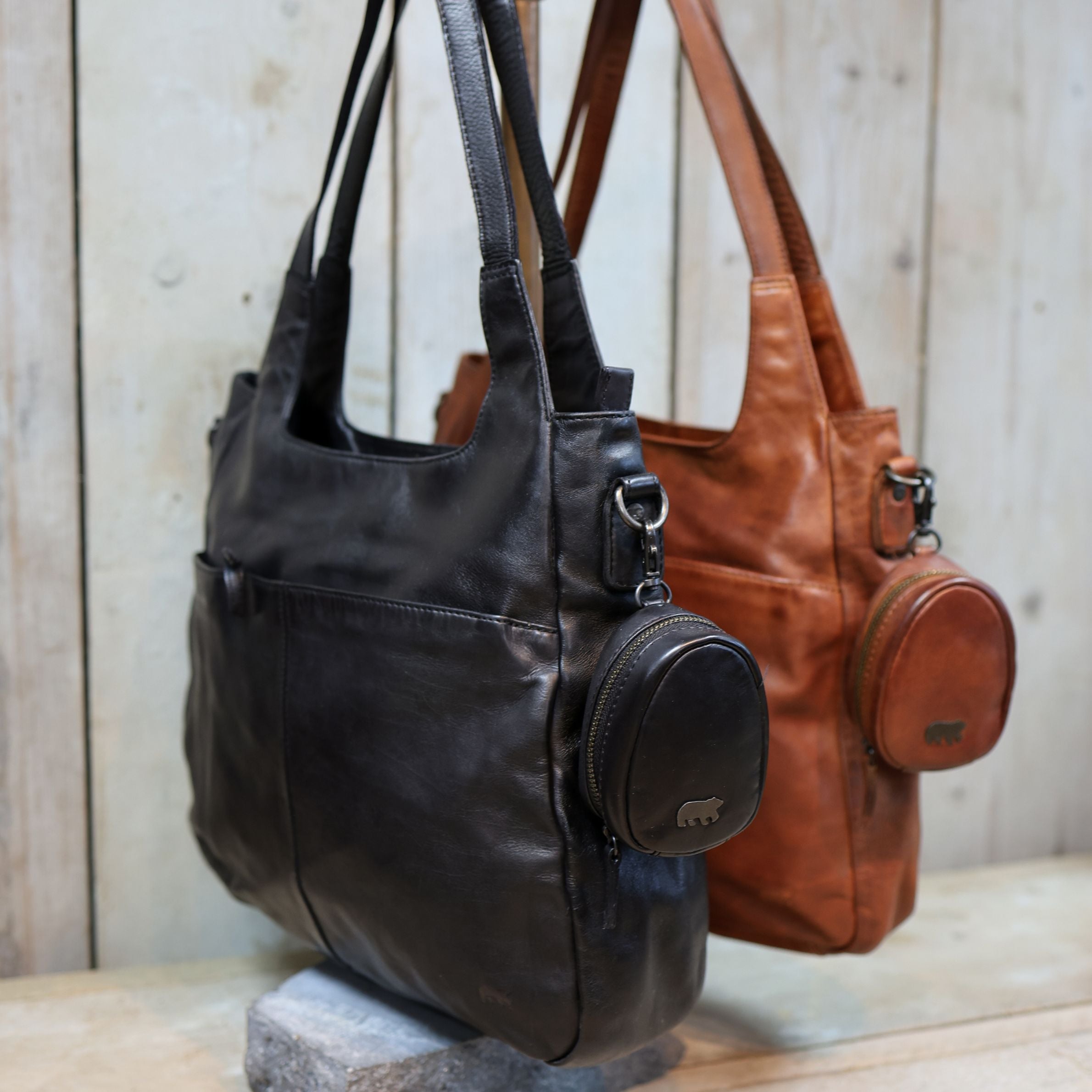 Bag Charm/Etui 'Fieke' Cognac