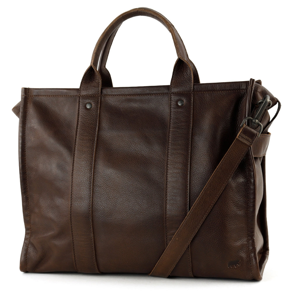 Laptoptasche/Tote Bag 15.6" 'Pepe' XL Dunkelbraun
