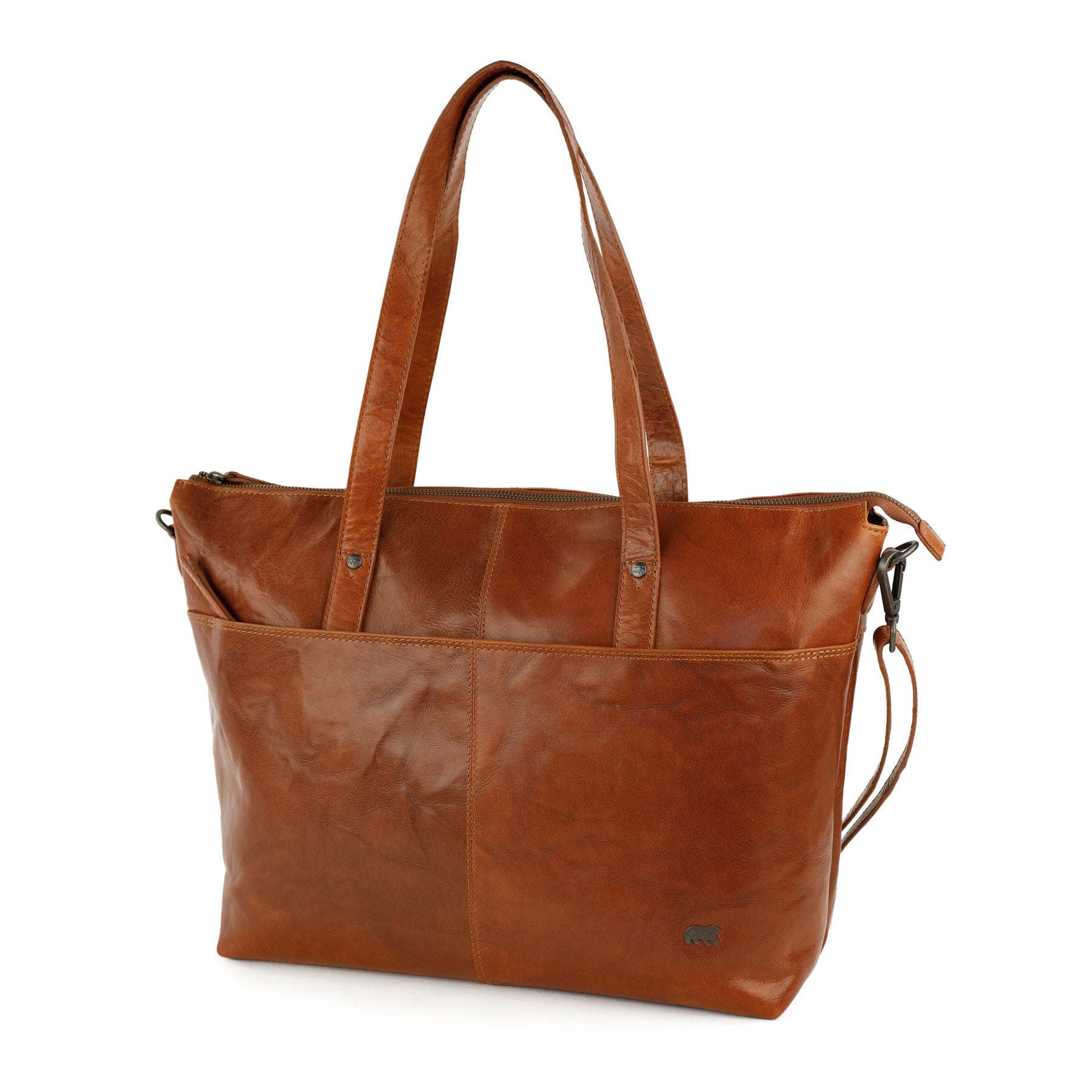 Laptoptasche/Shopper 15.6" 'Manouk' Andorra Cognac