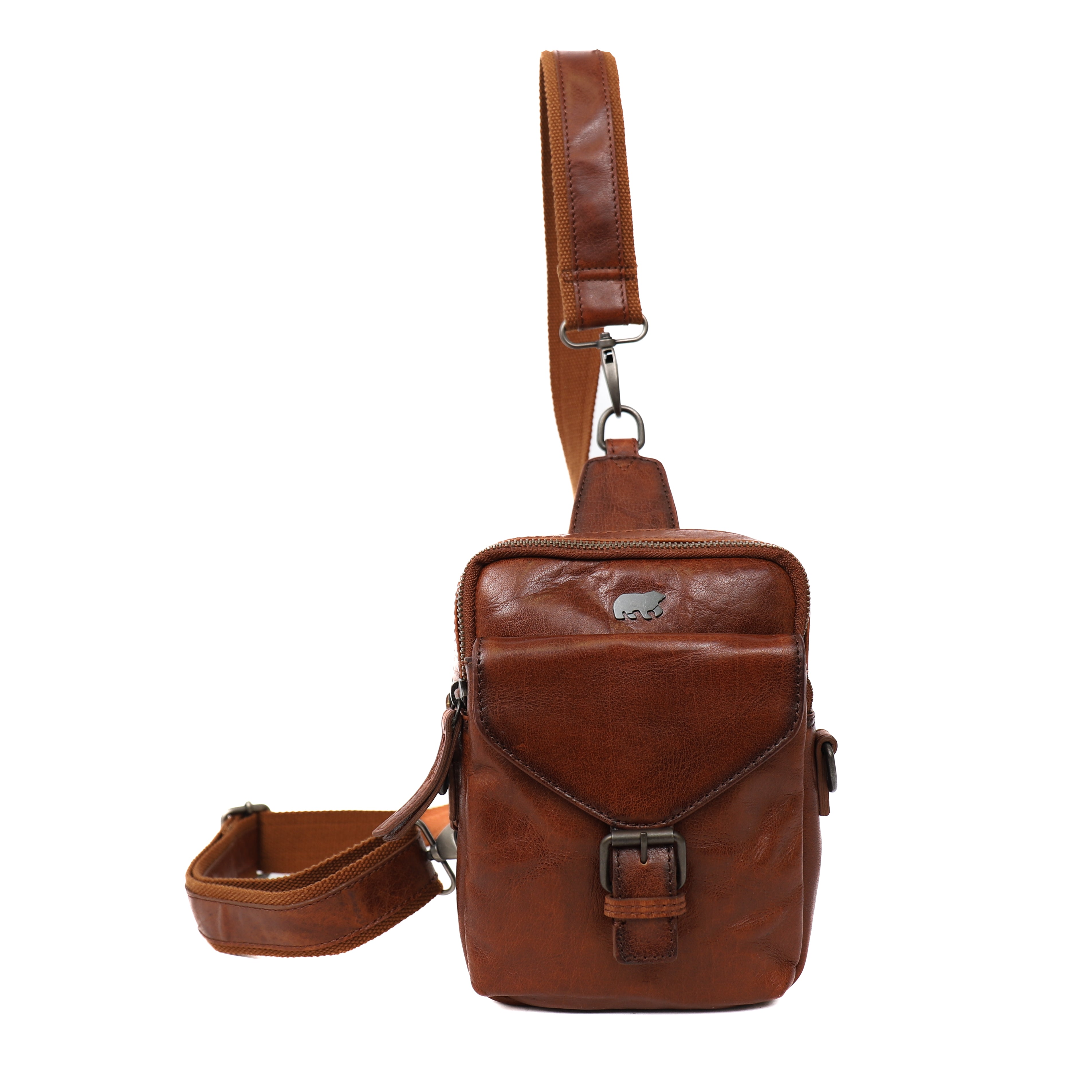 Crossbody Tasche/Umhängetasche 'Noah' Cognac
